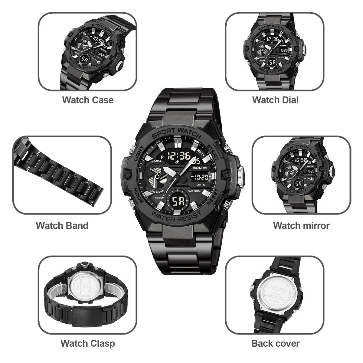 SKMEI 2404 new digital analog watch