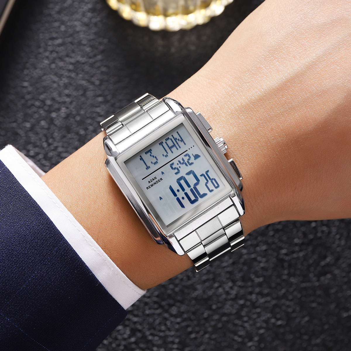 Skmei 2405 Azan Islamic Prayer Times Watch 