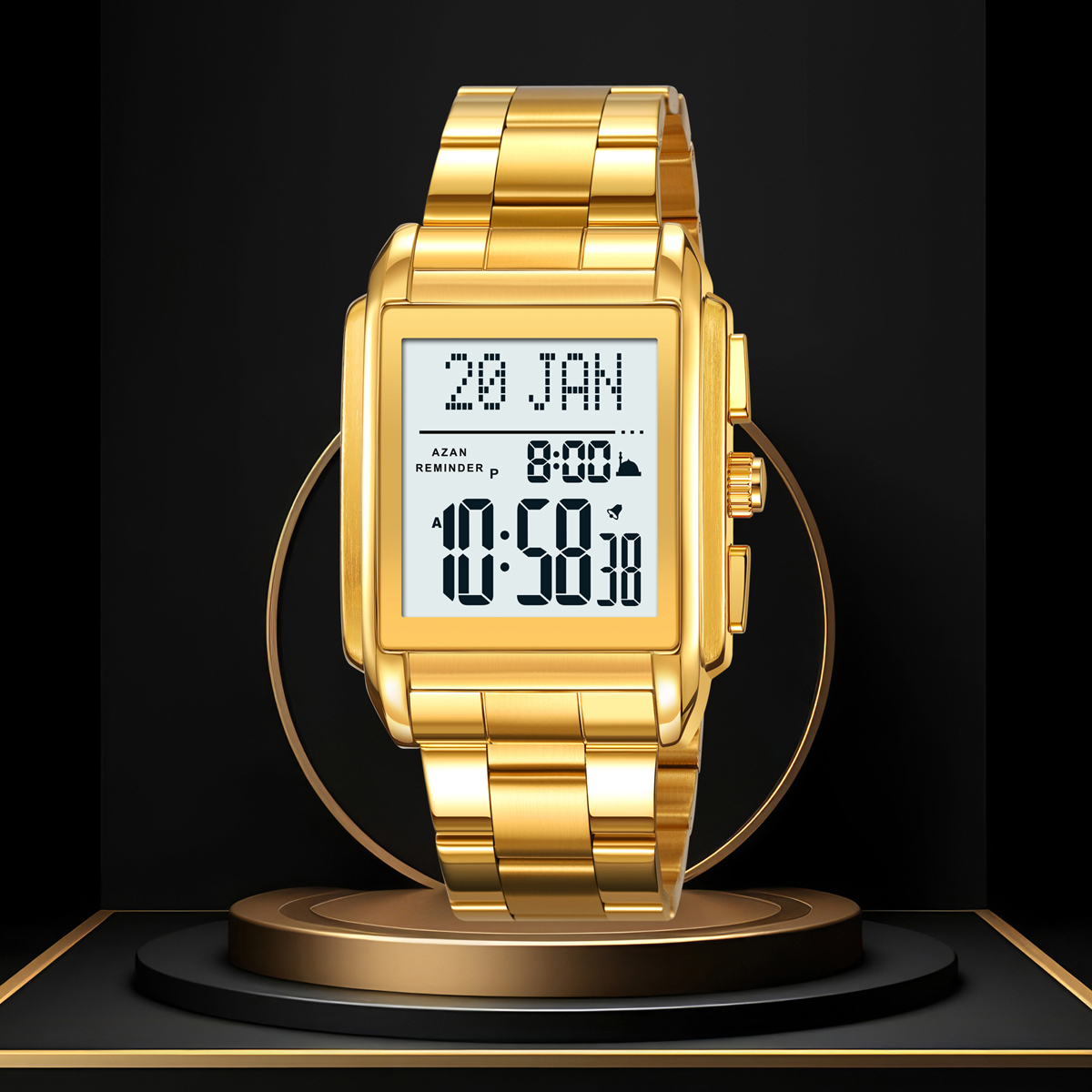 Skmei 2405 Azan Islamic Prayer Times Watch 