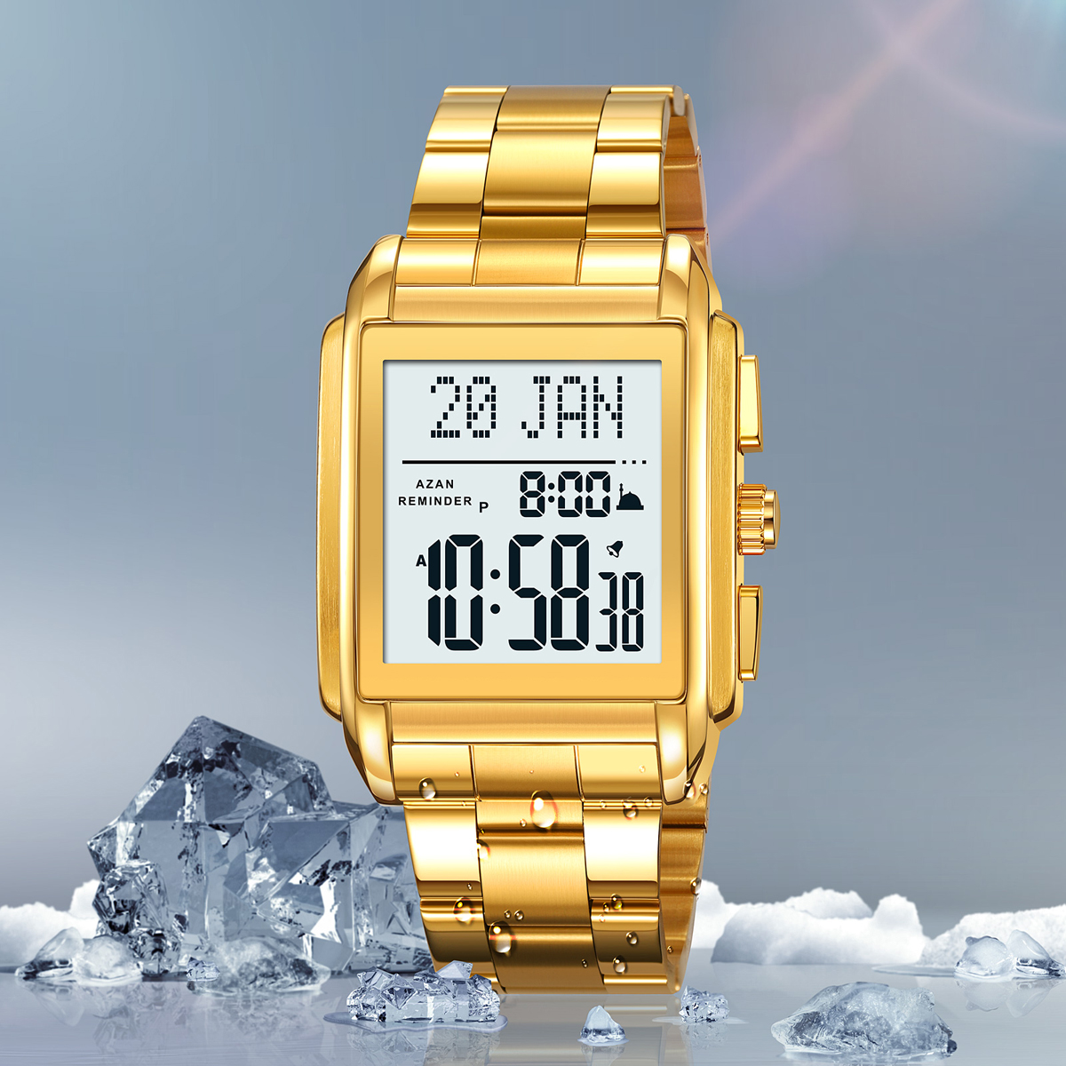 Skmei 2405 Azan Islamic Prayer Times Watch 