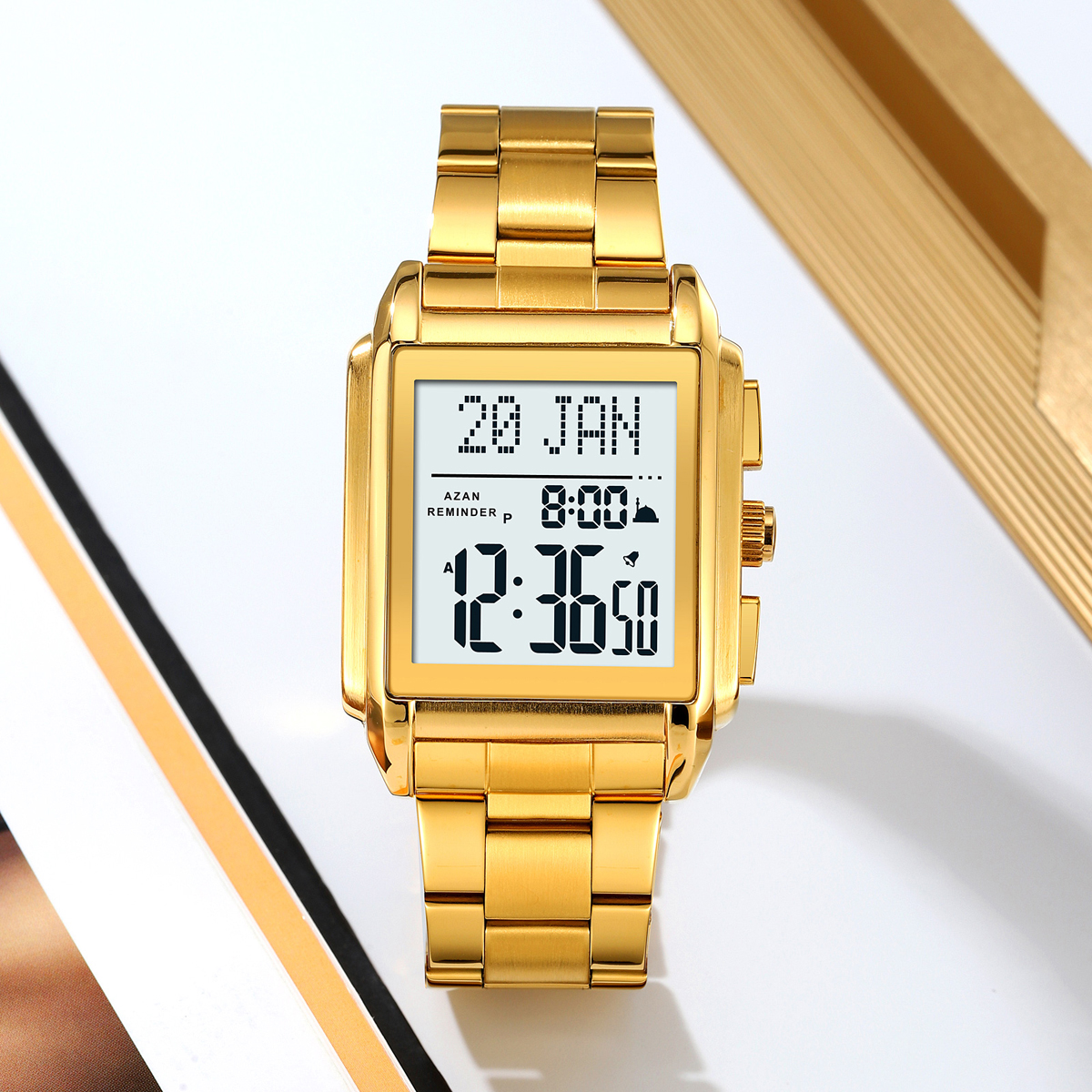 Skmei 2405 Azan Islamic Prayer Times Watch 