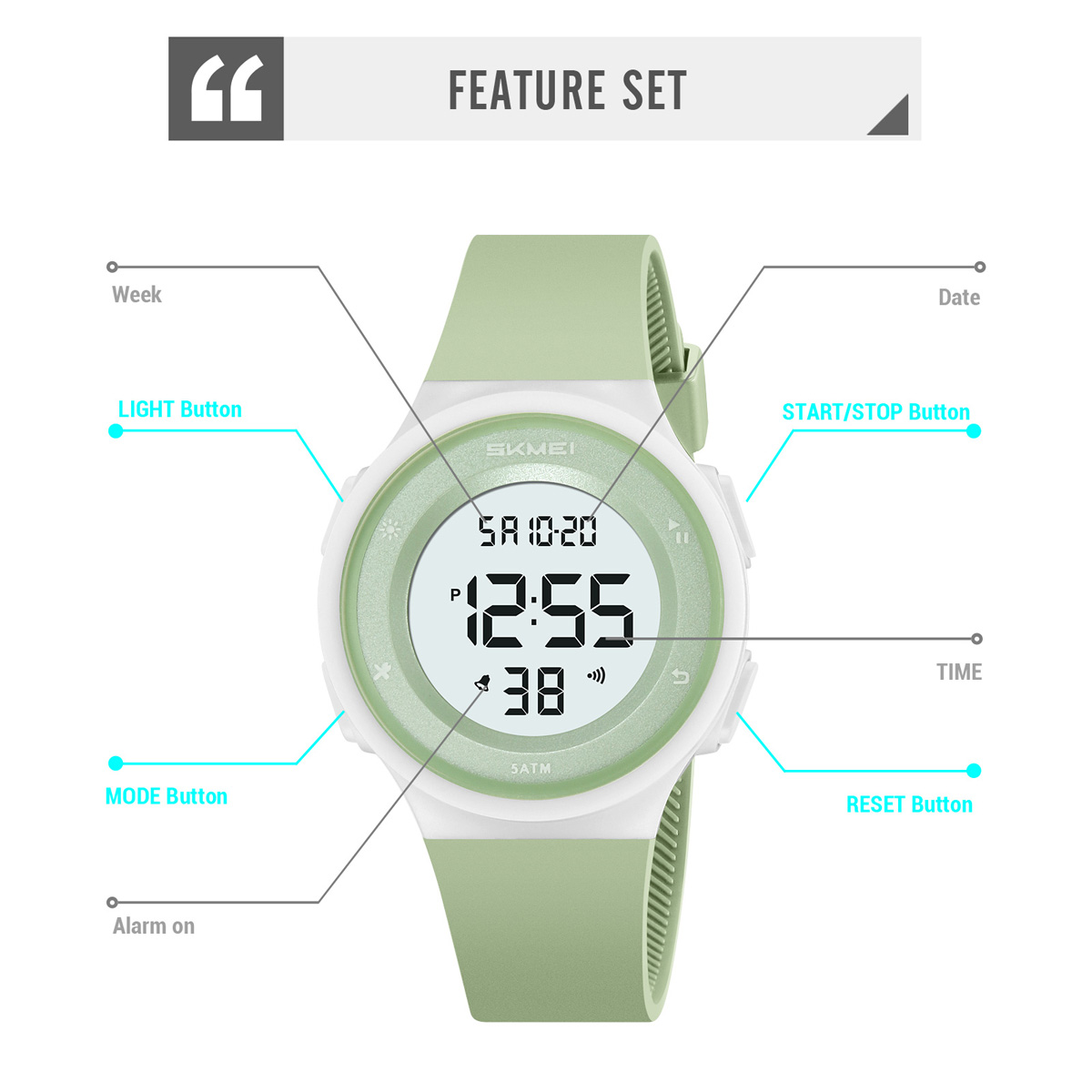 Skmei 2406 new design ODM girl digital watch