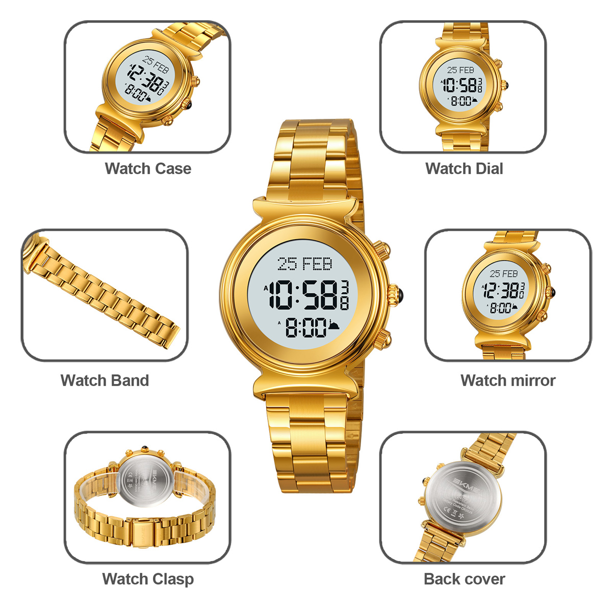 SKMEI 2407 Muslim Prayer Watches