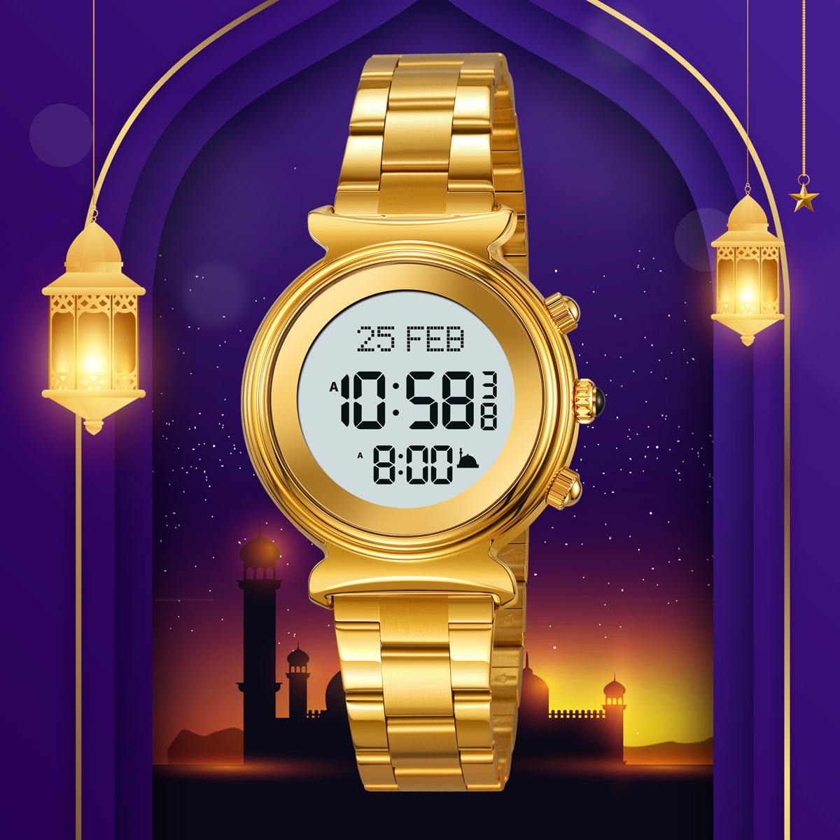 SKMEI 2407 Muslim Prayer Watches