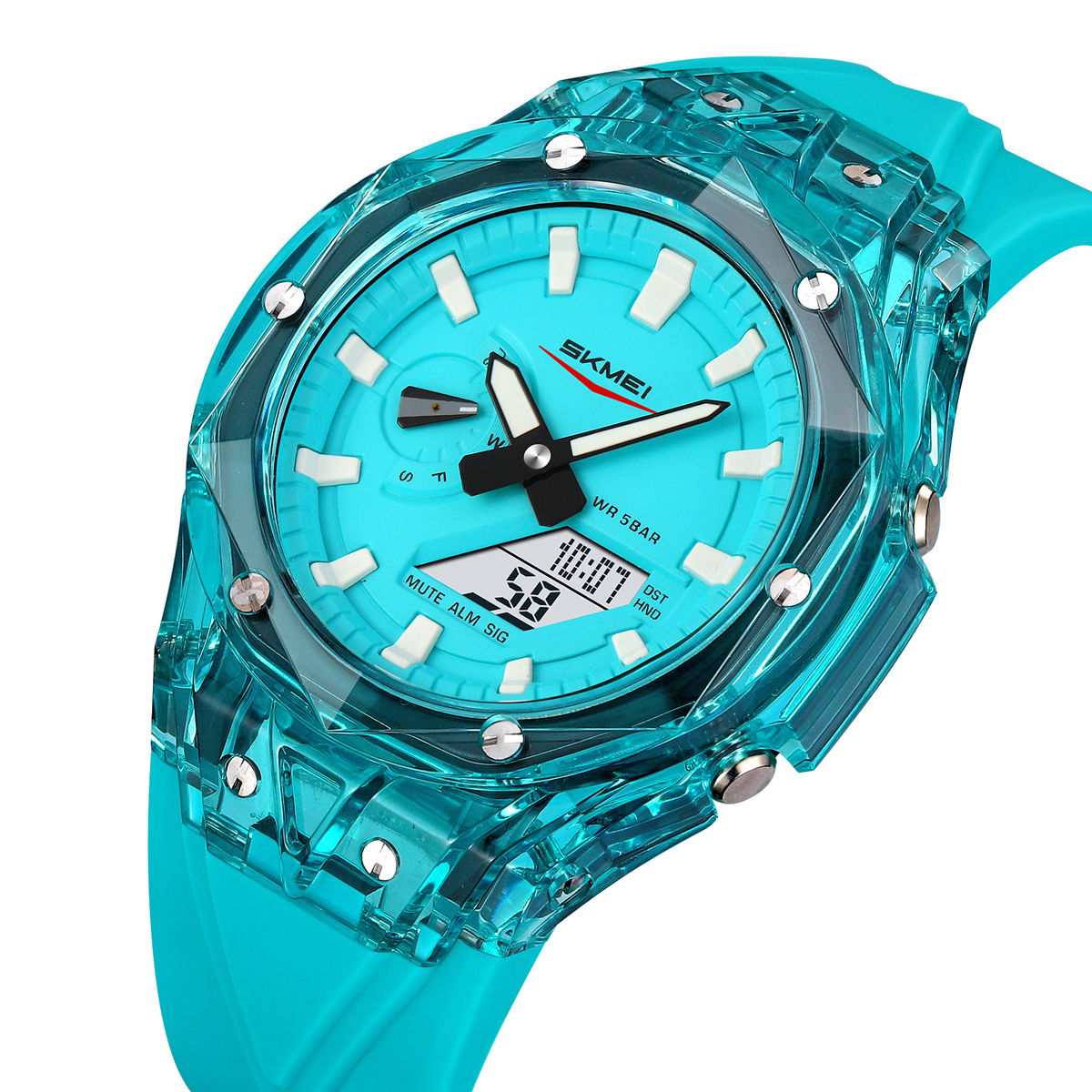 SKMEI 2411 Fashion Analog Digital Alarm Watch Wholesale 