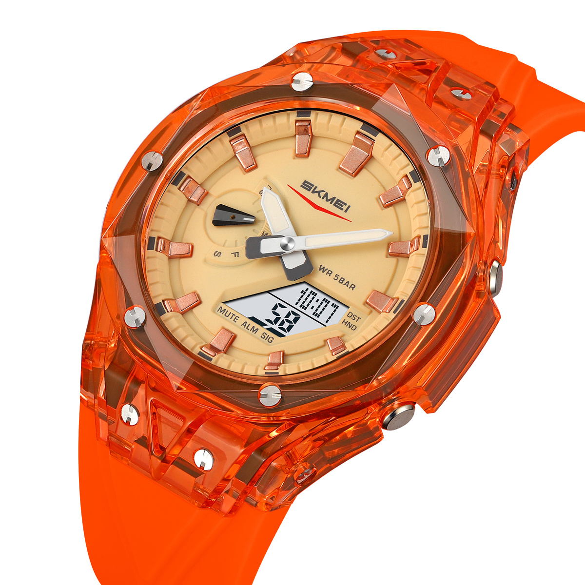 SKMEI 2411 Fashion Analog Digital Alarm Watch Wholesale 
