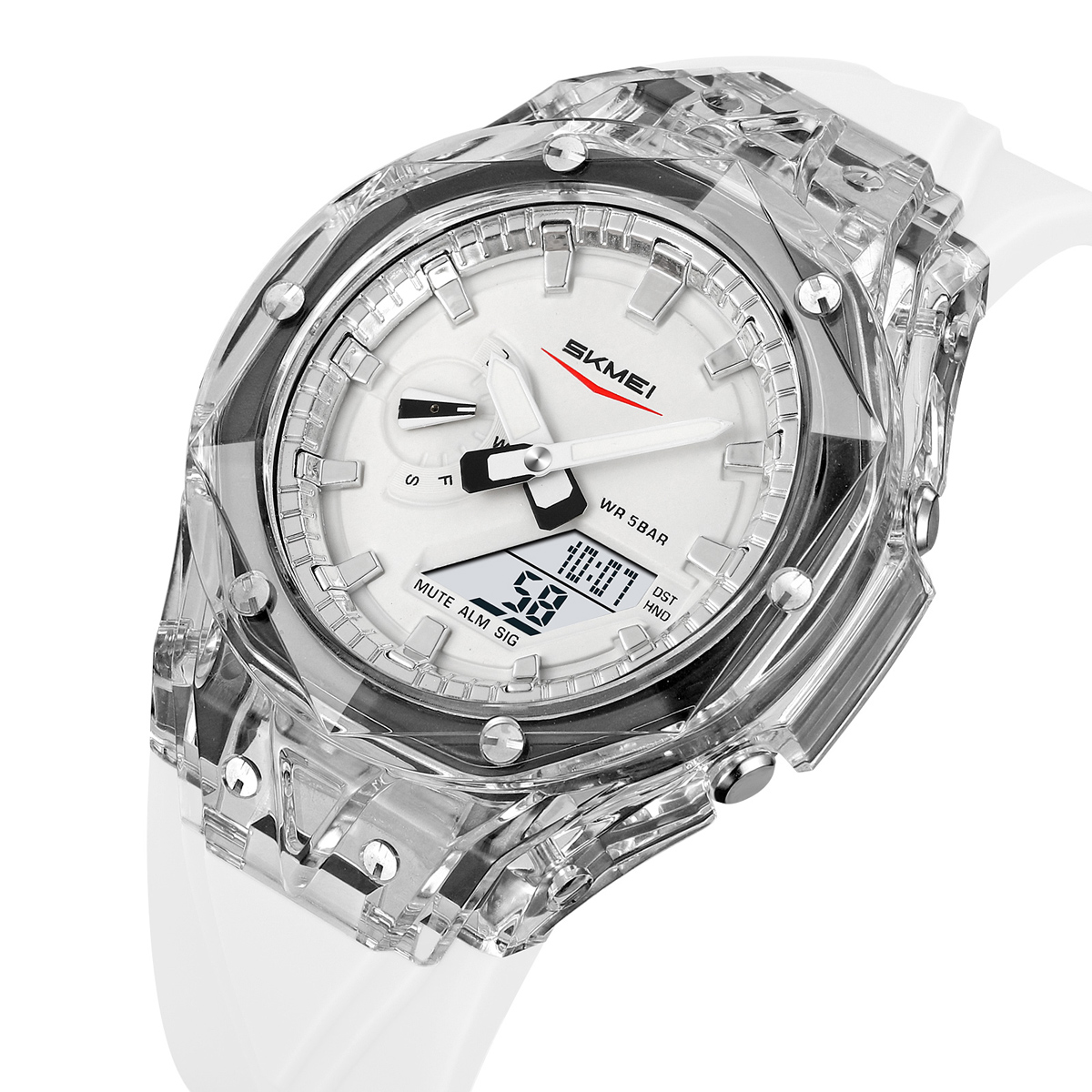 SKMEI 2411 Fashion Analog Digital Alarm Watch Wholesale 