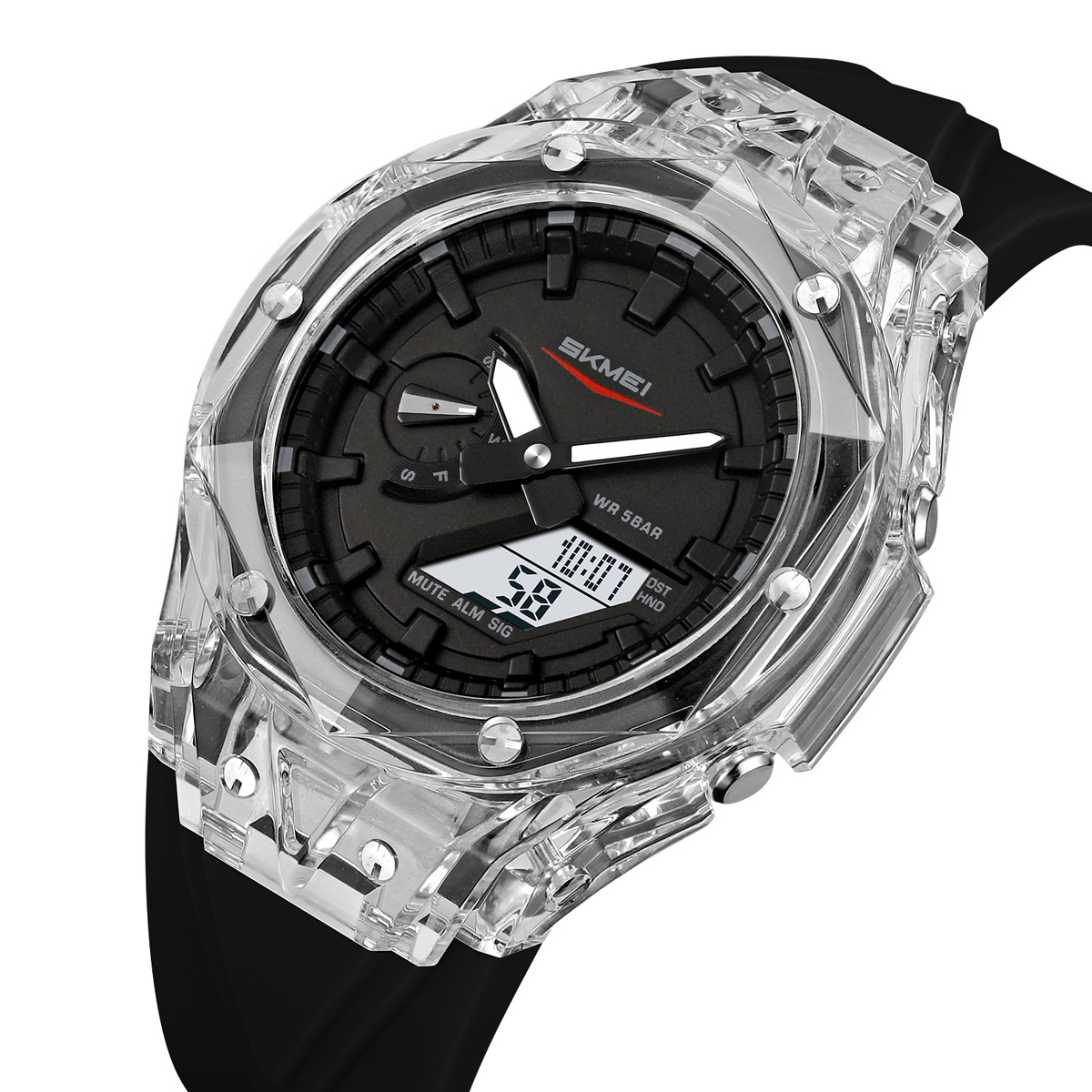 SKMEI 2411 Fashion Analog Digital Alarm Watch Wholesale 