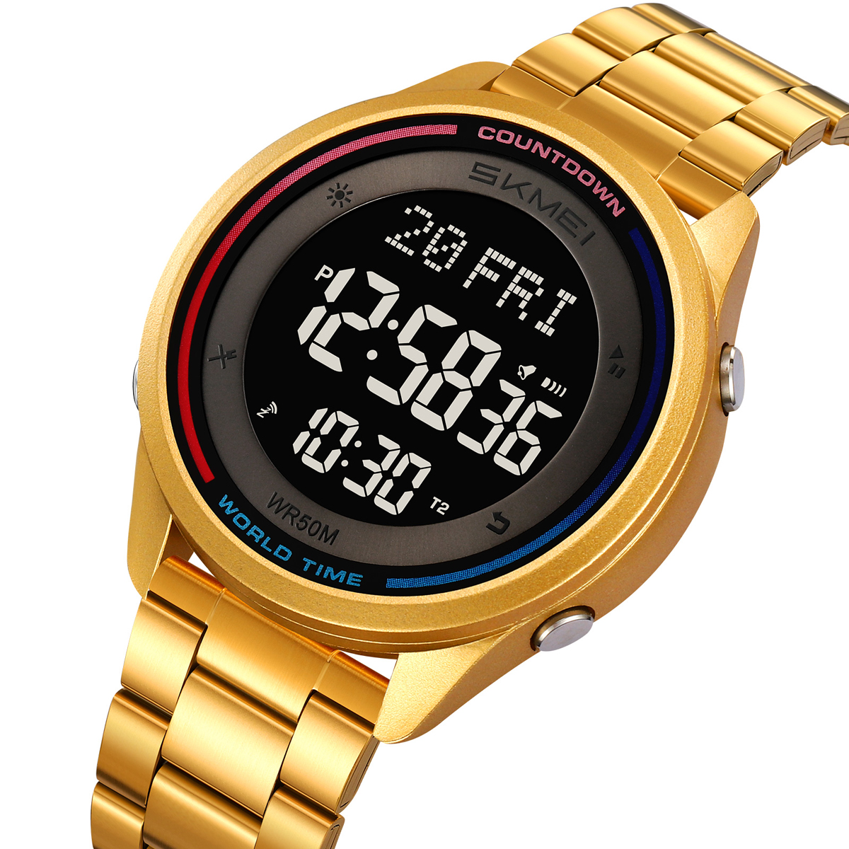 SKMEI 2412 World Time Minimalist Digital Watch