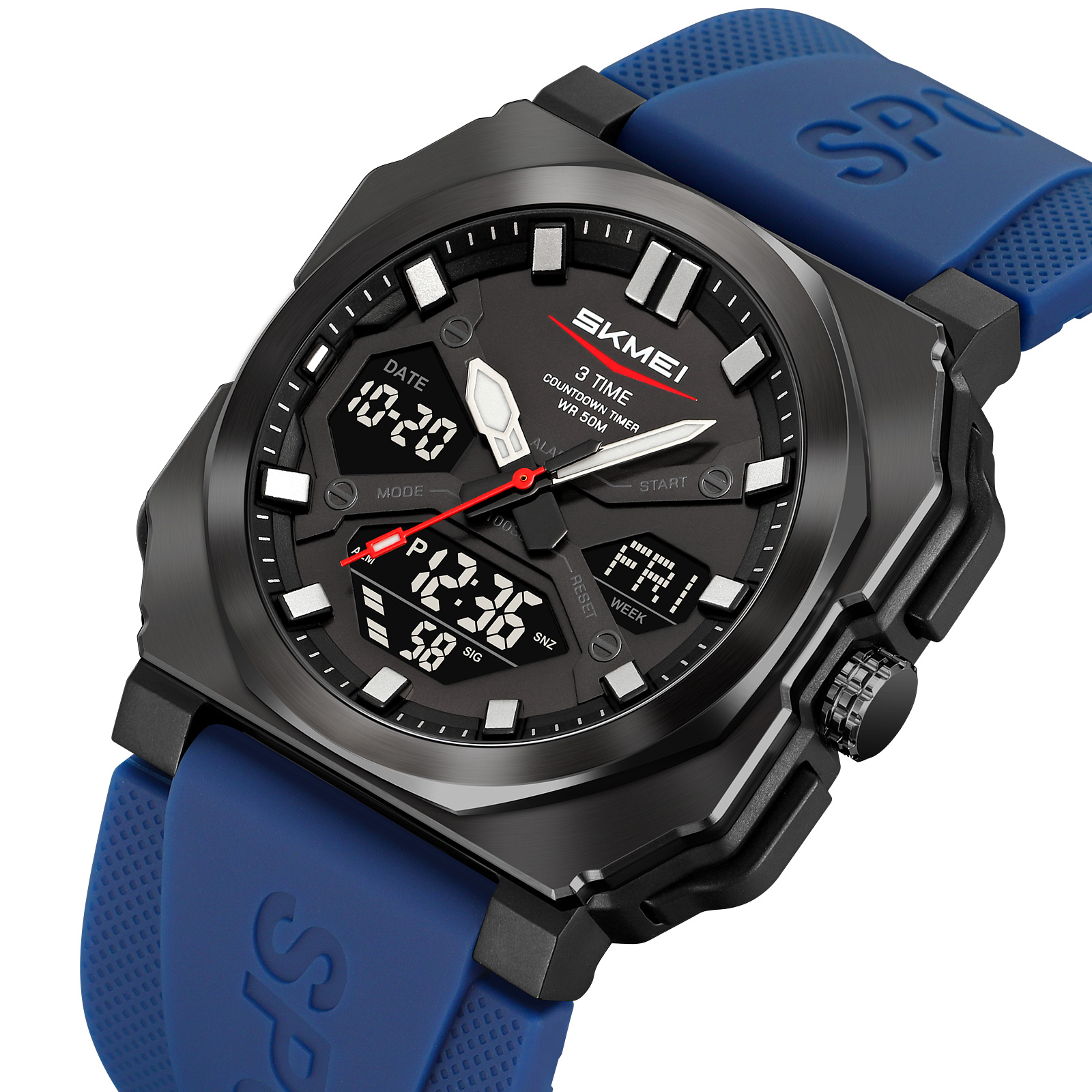 SKMEI 2418 Watch Waterproof Mens Analog Digital Electronic 