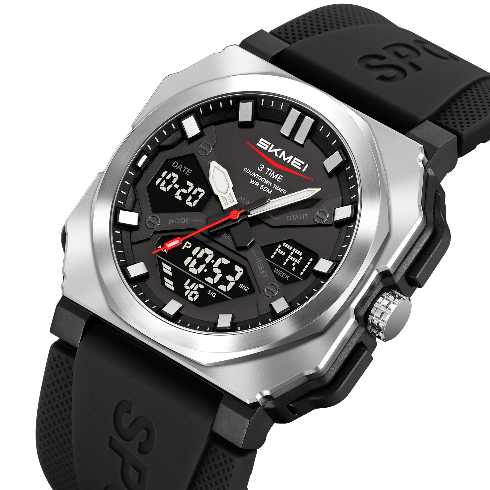 SKMEI 2418 Watch Waterproof Mens Analog Digital Electronic 