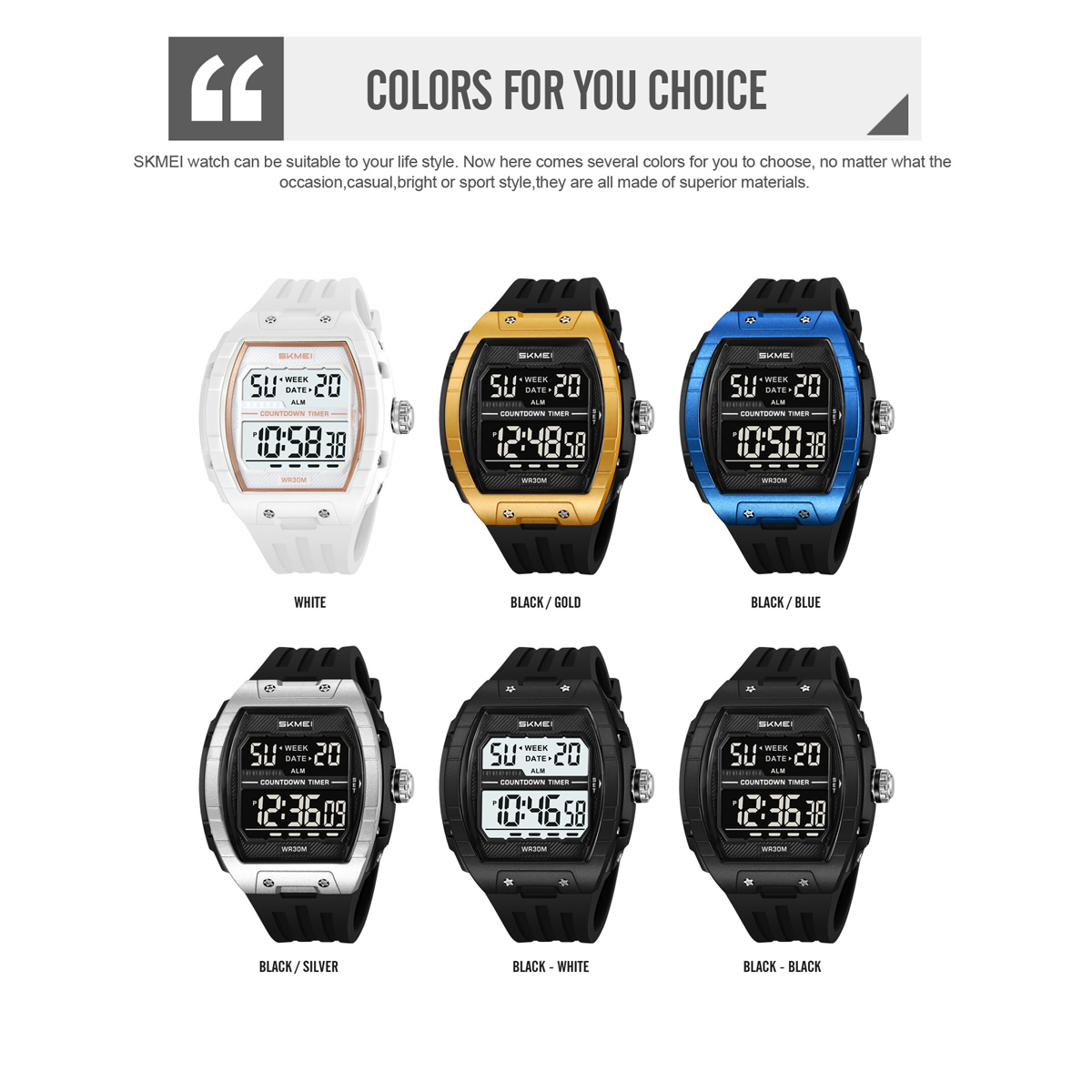 Skmei 2421 new arrival make custom man digital watch