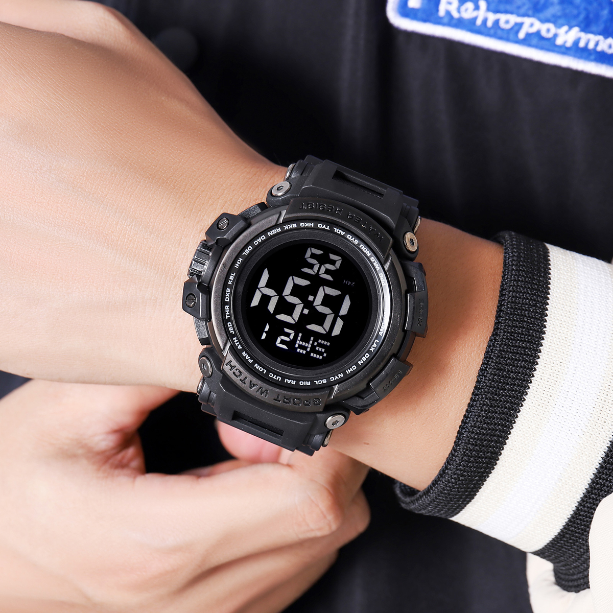 SKMEI 2422 BIG DIAL SHOCK SPORTS WATCHES MEN