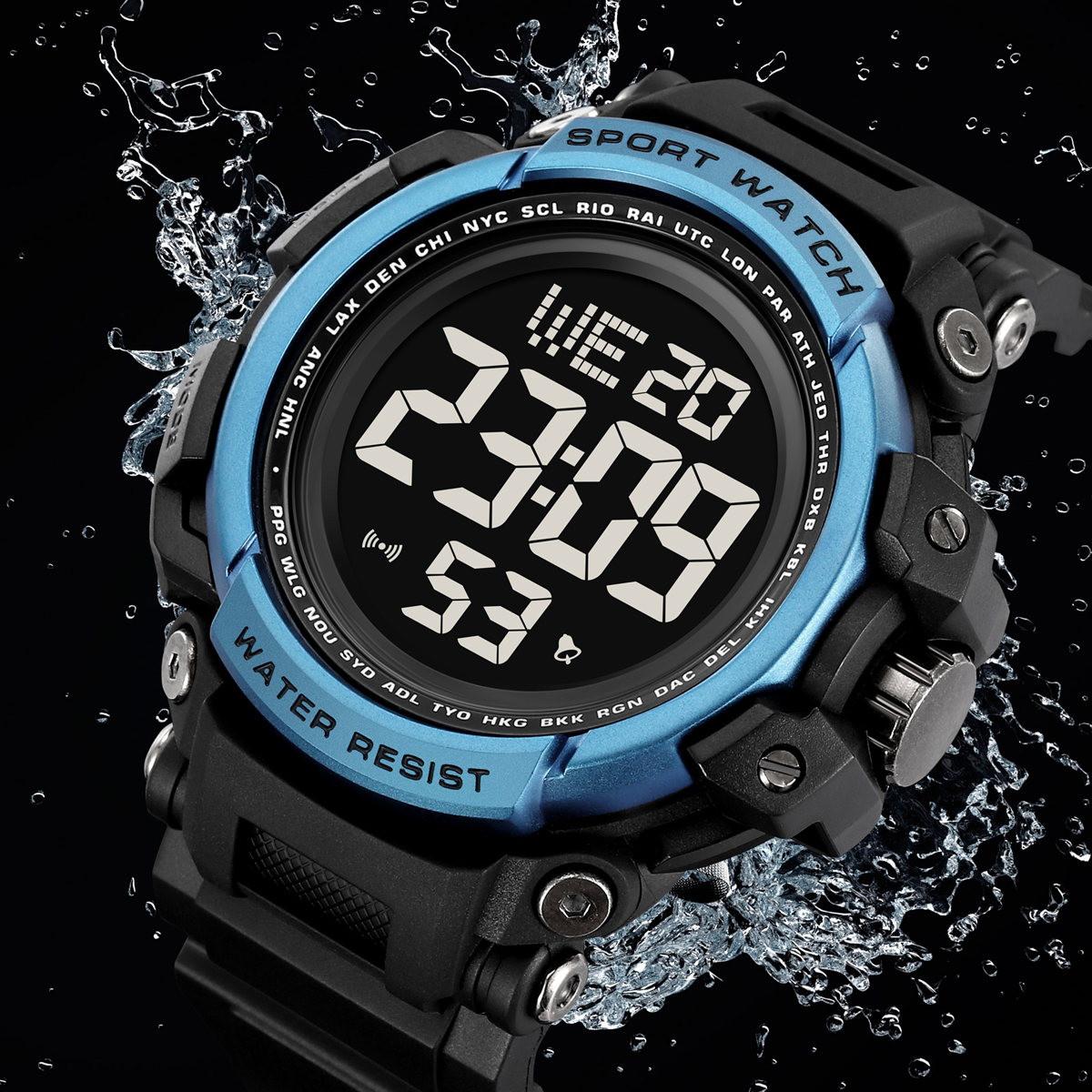 SKMEI 2422 BIG DIAL SHOCK SPORTS WATCHES MEN
