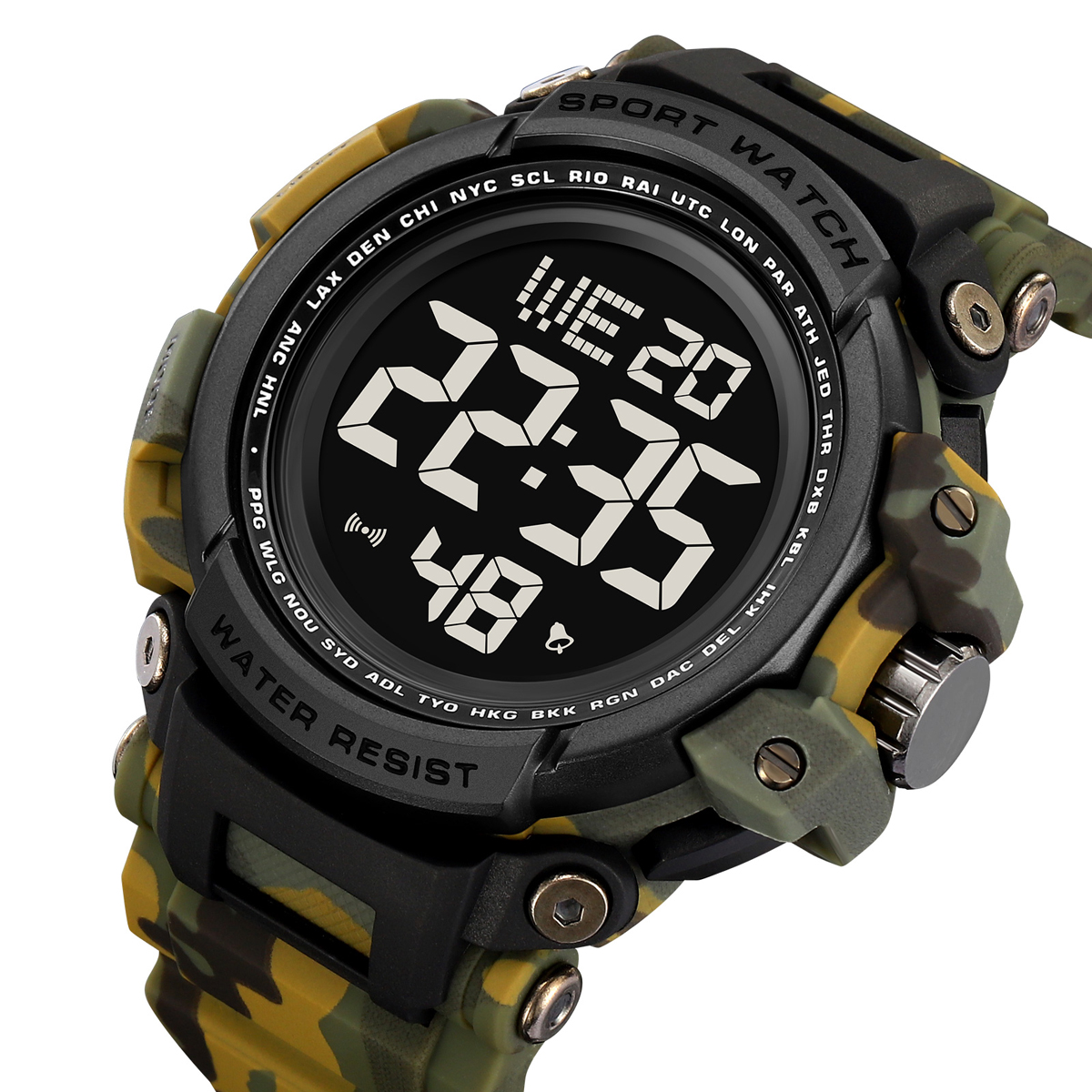 SKMEI 2422 BIG DIAL SHOCK SPORTS WATCHES MEN