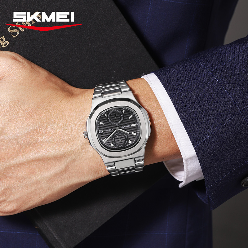 SKMEI 2423 Men's Stainless Steel Wrist Watch