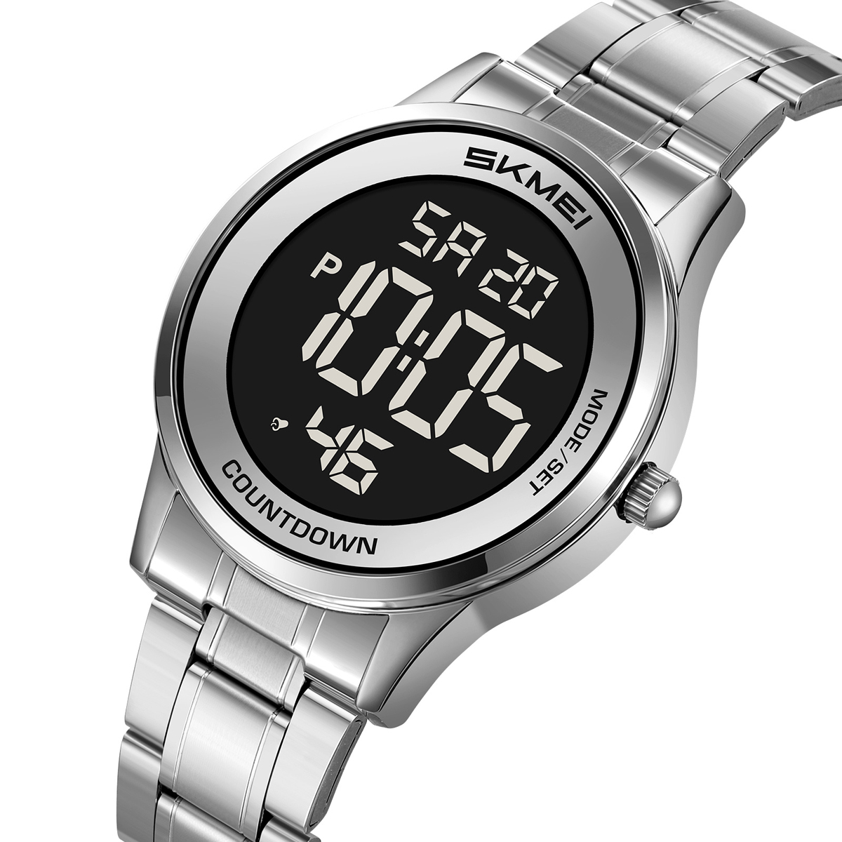 Skmei 2425 Classic Gents Digital Watch Stainless Steel Band