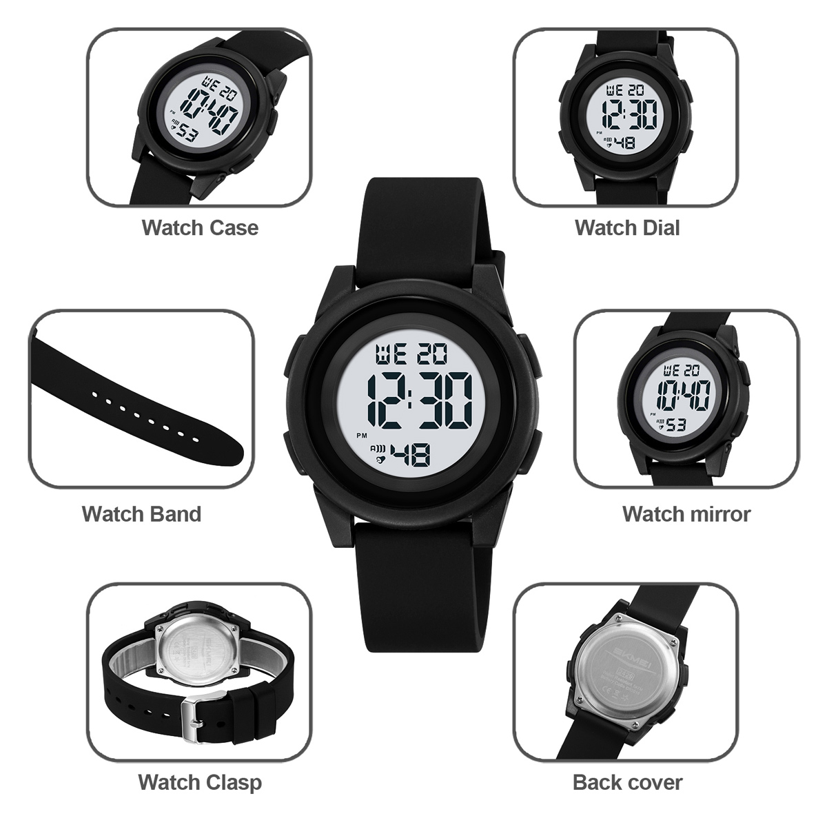 Skmei 2429 classic custom brand unisex kids digital watch