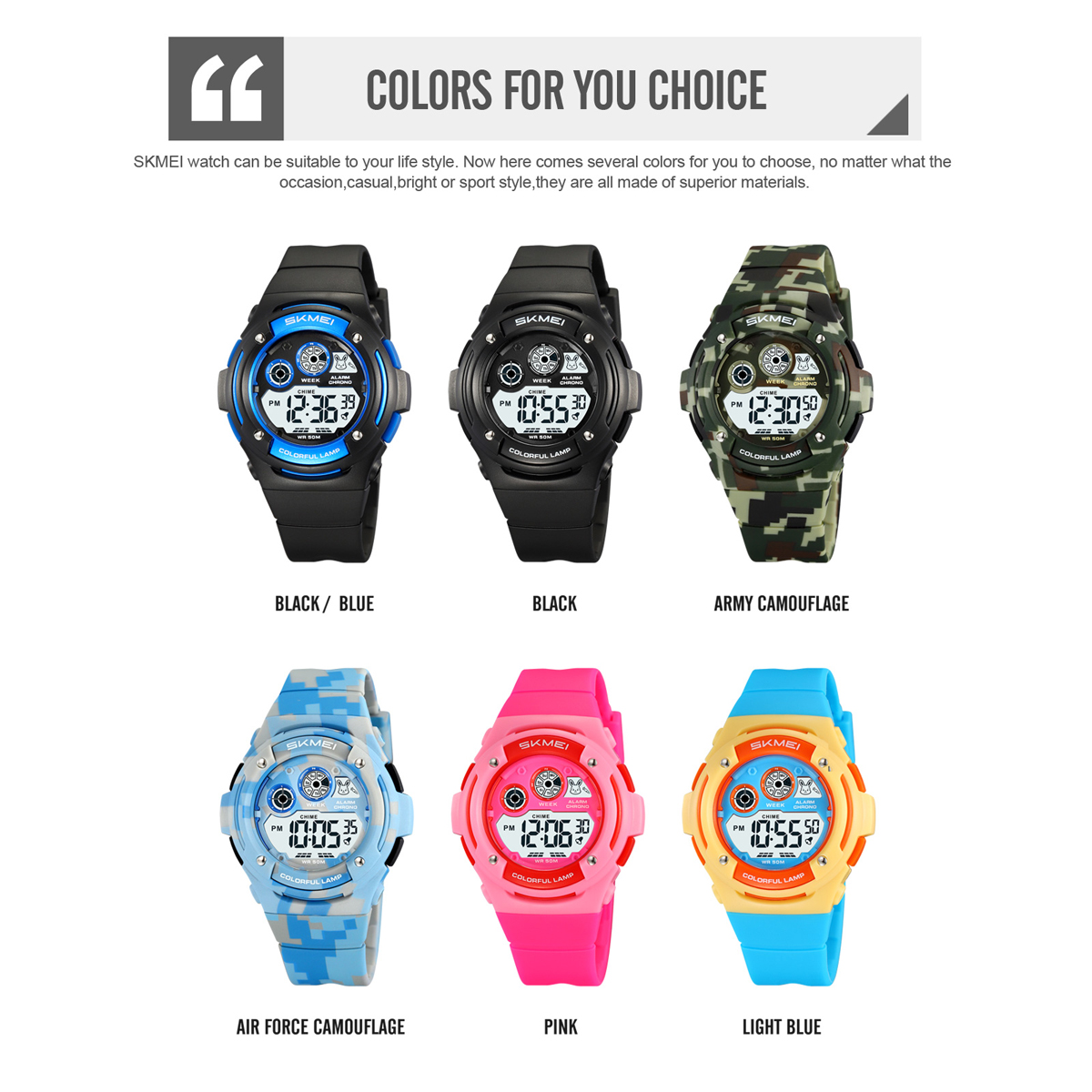 SKMEI 2430 China Wholesales Kid Digital Watch