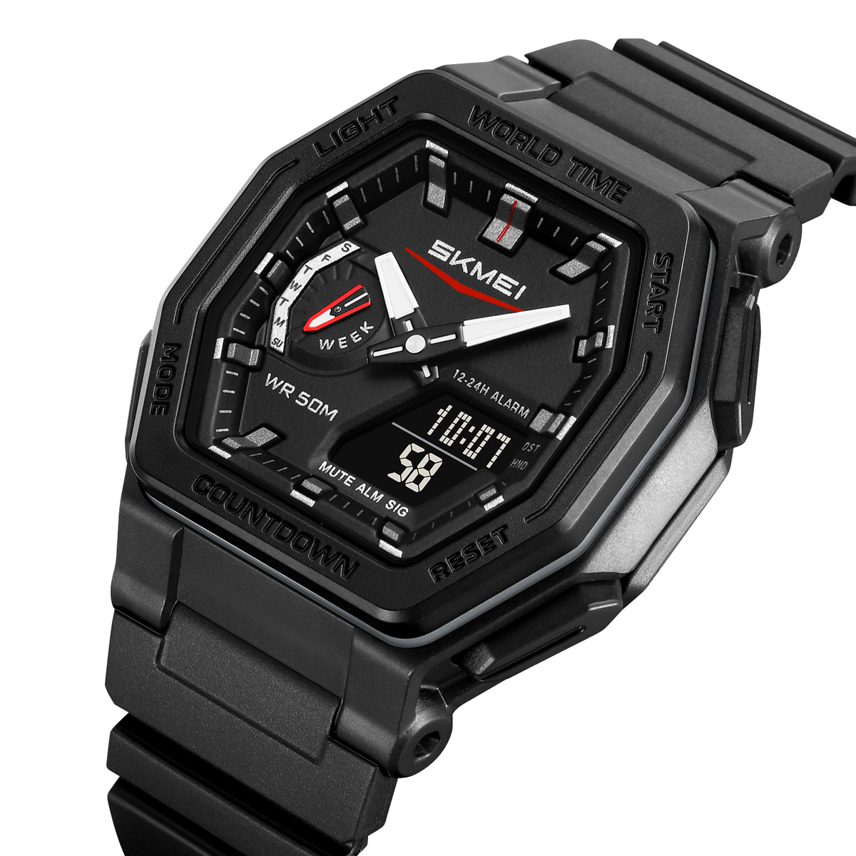 OEM ODM New Arrival Skmei 2438  Black Digital Watch 