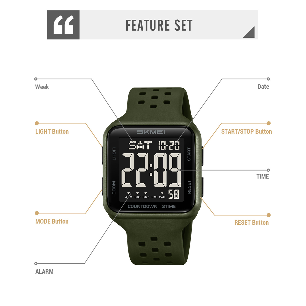 SKMEI 2440 Digital Watch Children