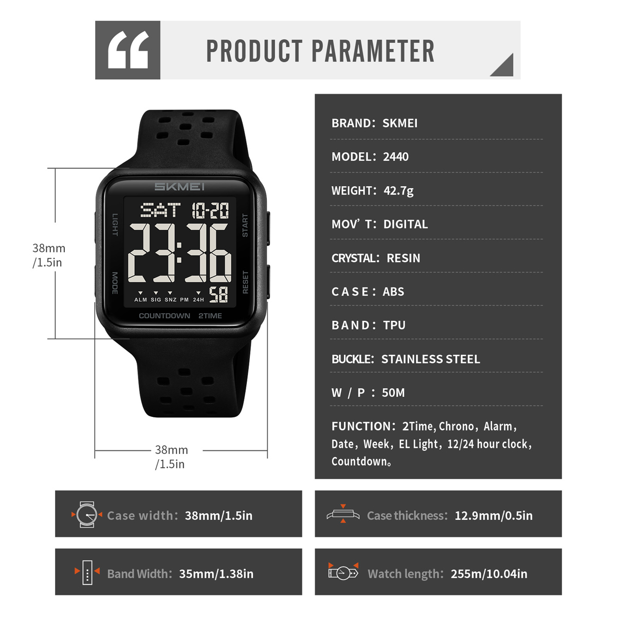 SKMEI 2440 Digital Watch Children