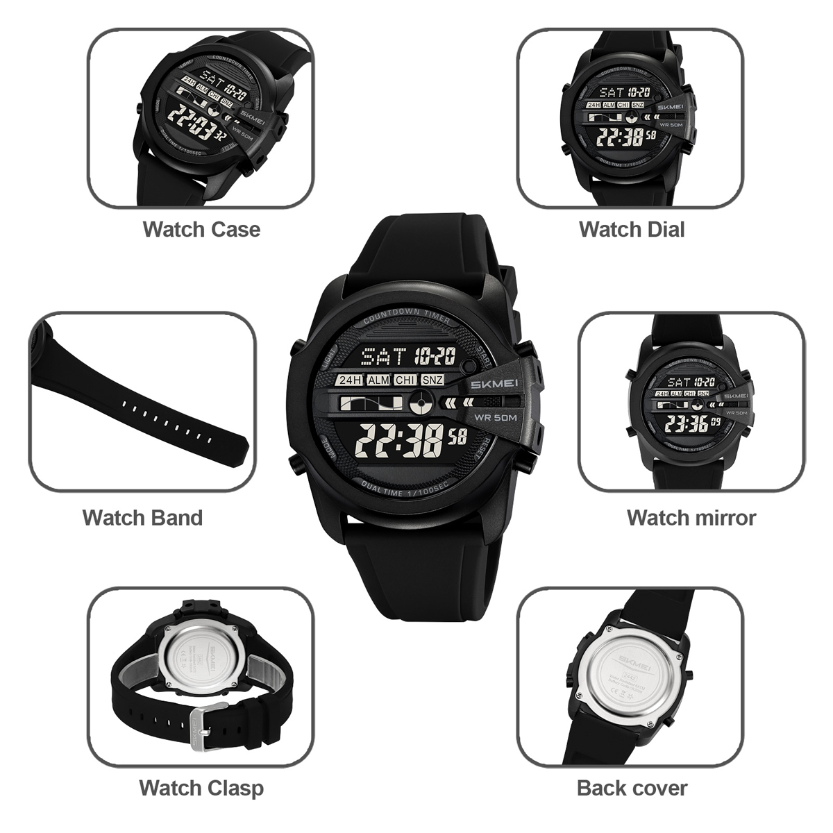 SKMEI 2442 DIGITAL WATCH SPROTS WATCH