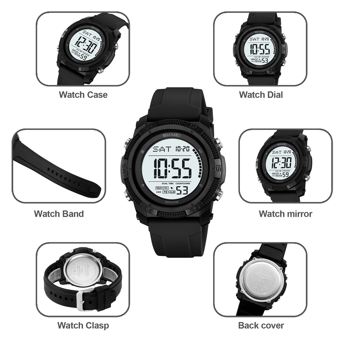 SKMEI 2449 Hot Sell New Arrival Man Digital Watch