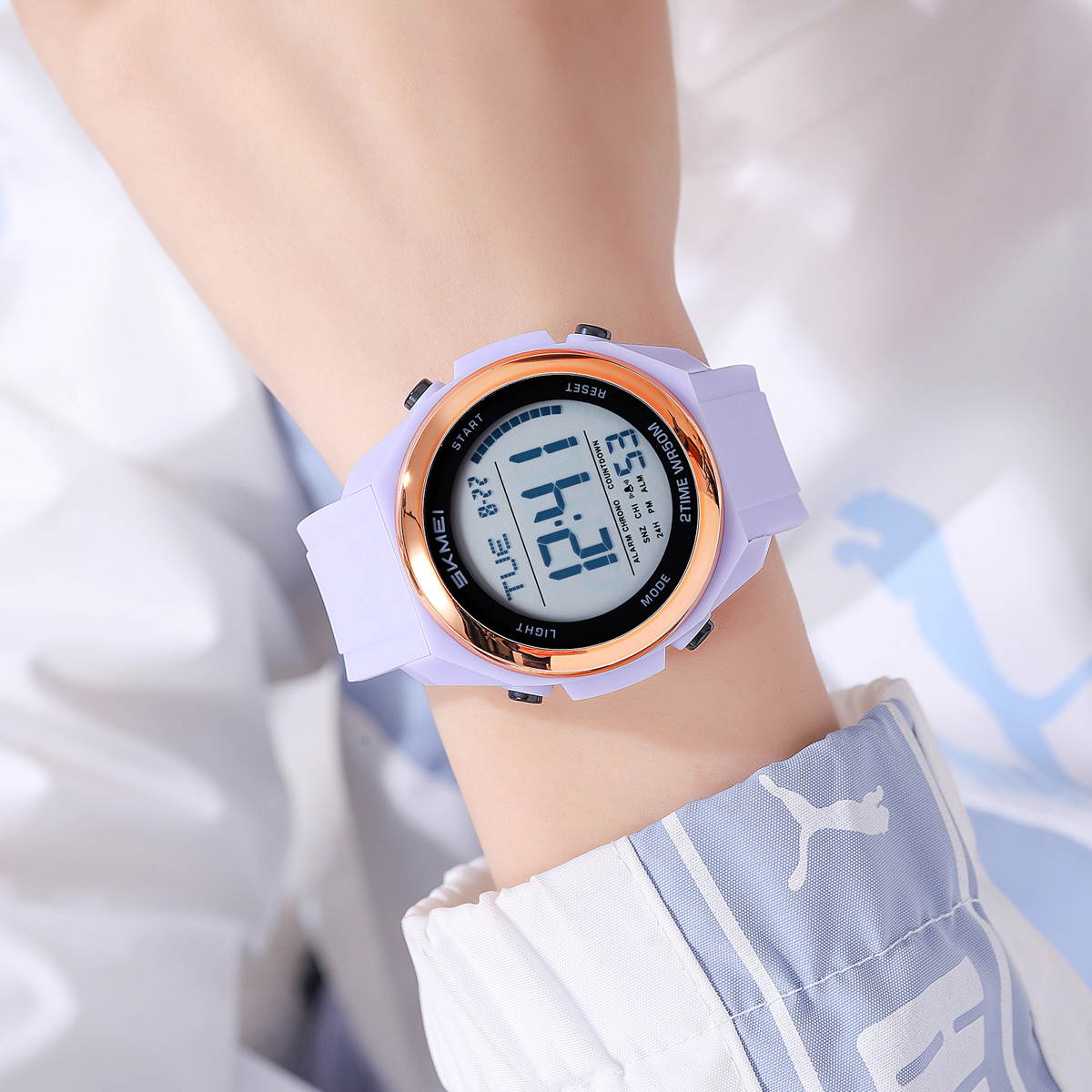 SKMEI 2455 Fashion Wrist Watch Men Wrist Sport Watch