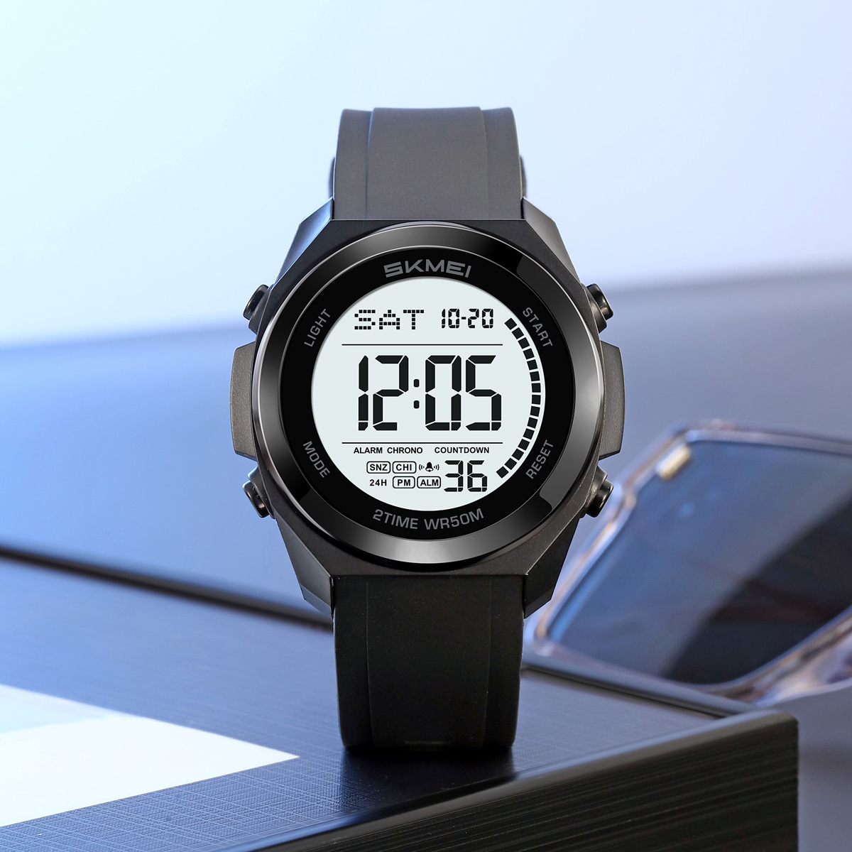 SKMEI 2455 Fashion Wrist Watch Men Wrist Sport Watch