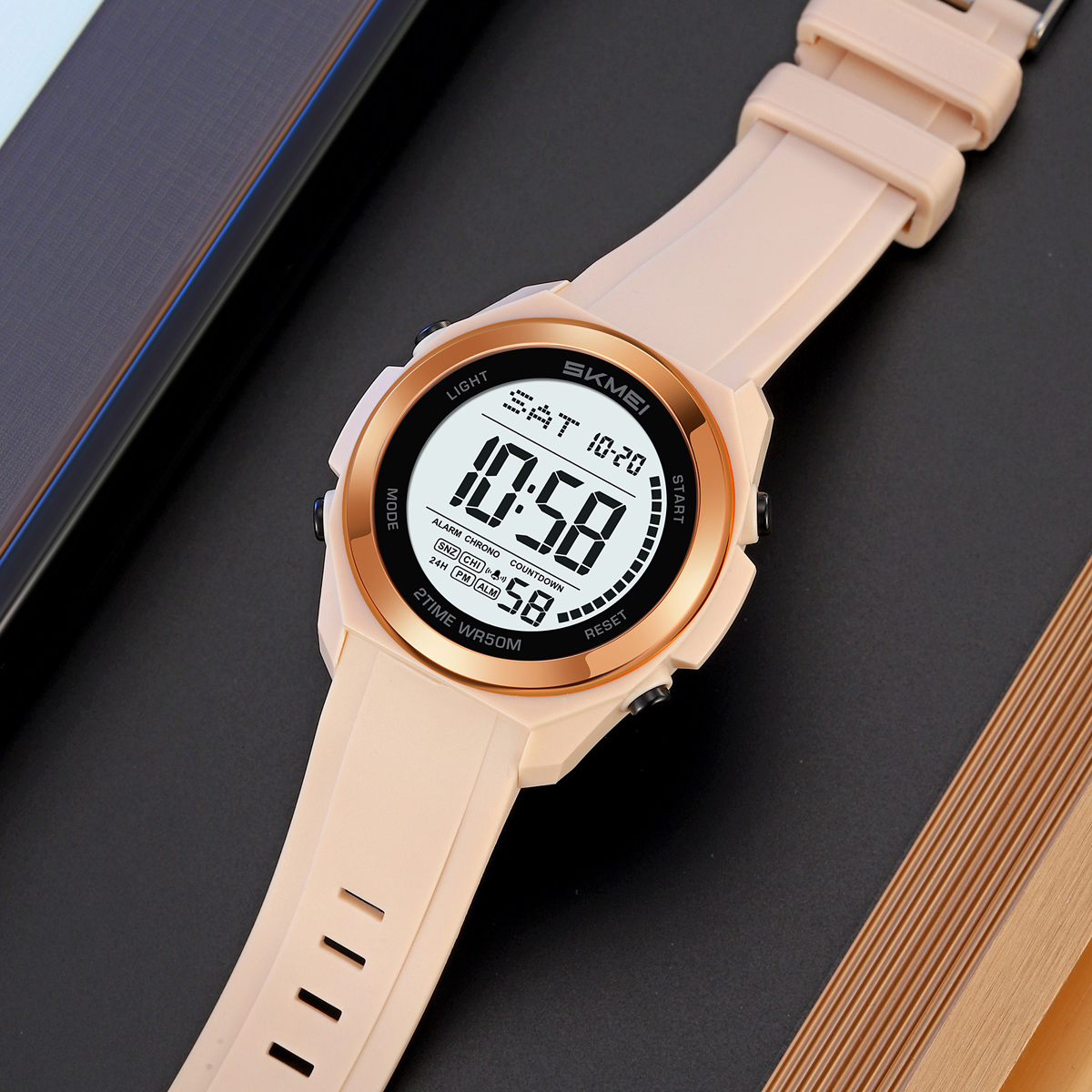 SKMEI 2455 Fashion Wrist Watch Men Wrist Sport Watch