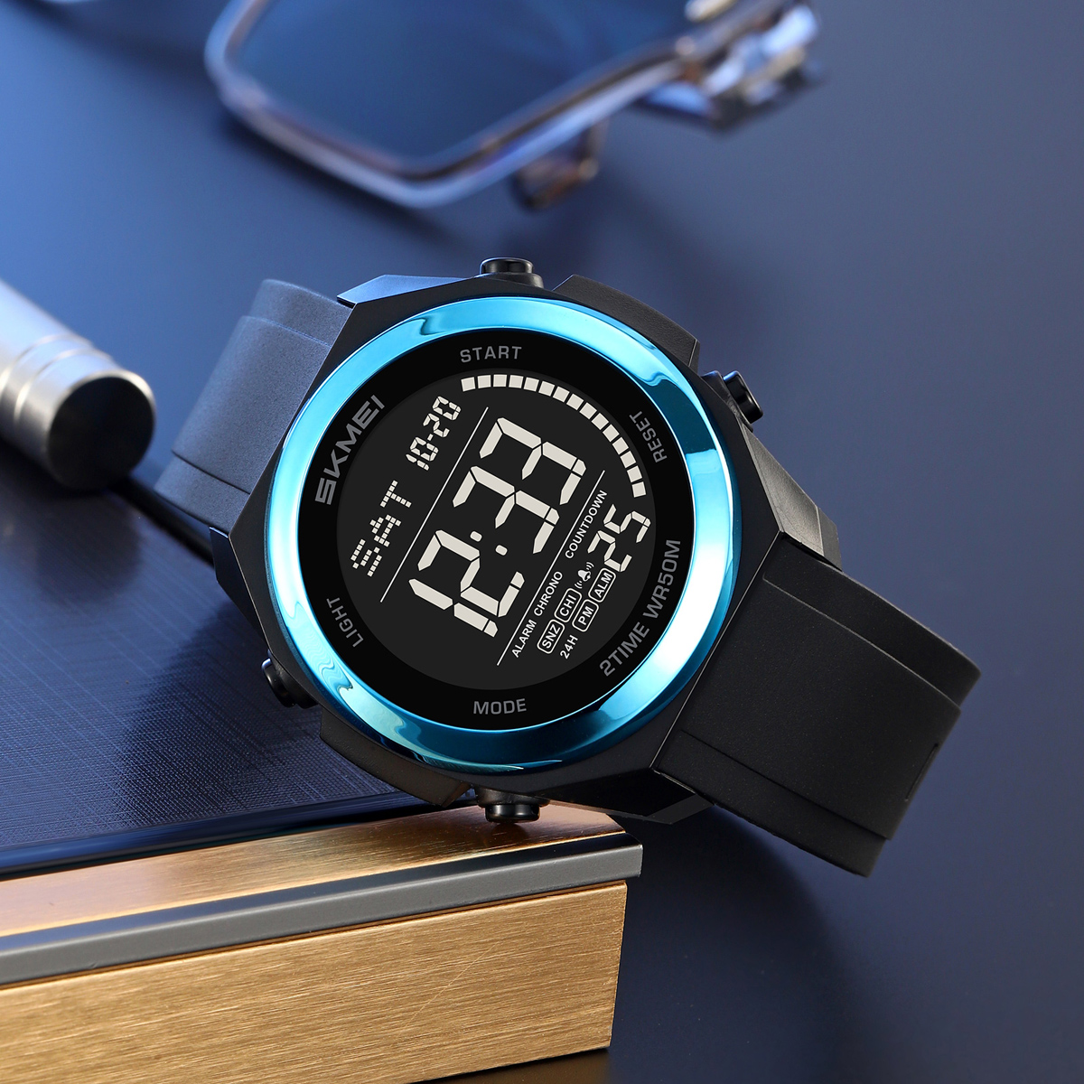 SKMEI 2455 Fashion Wrist Watch Men Wrist Sport Watch