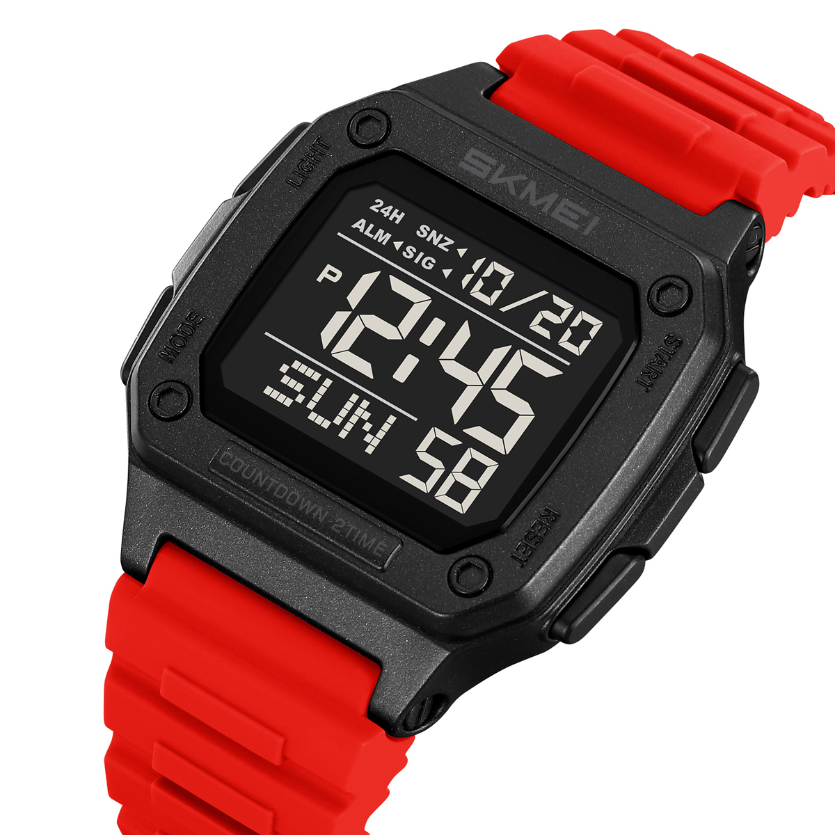 SKMEI 2456 Army Green Electronic Bracelet Watch