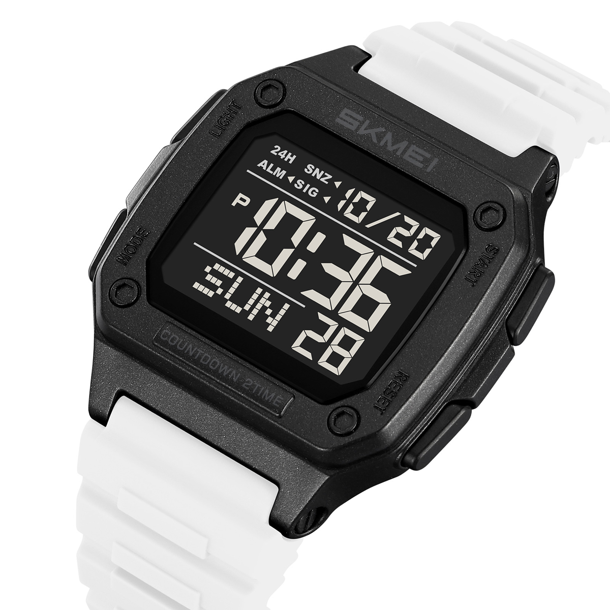 SKMEI 2456 Army Green Electronic Bracelet Watch