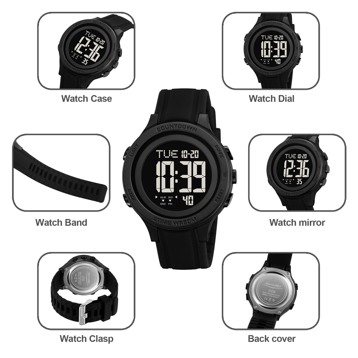 Skmei 2458 Wholesale Fashion Boys Digital Watch