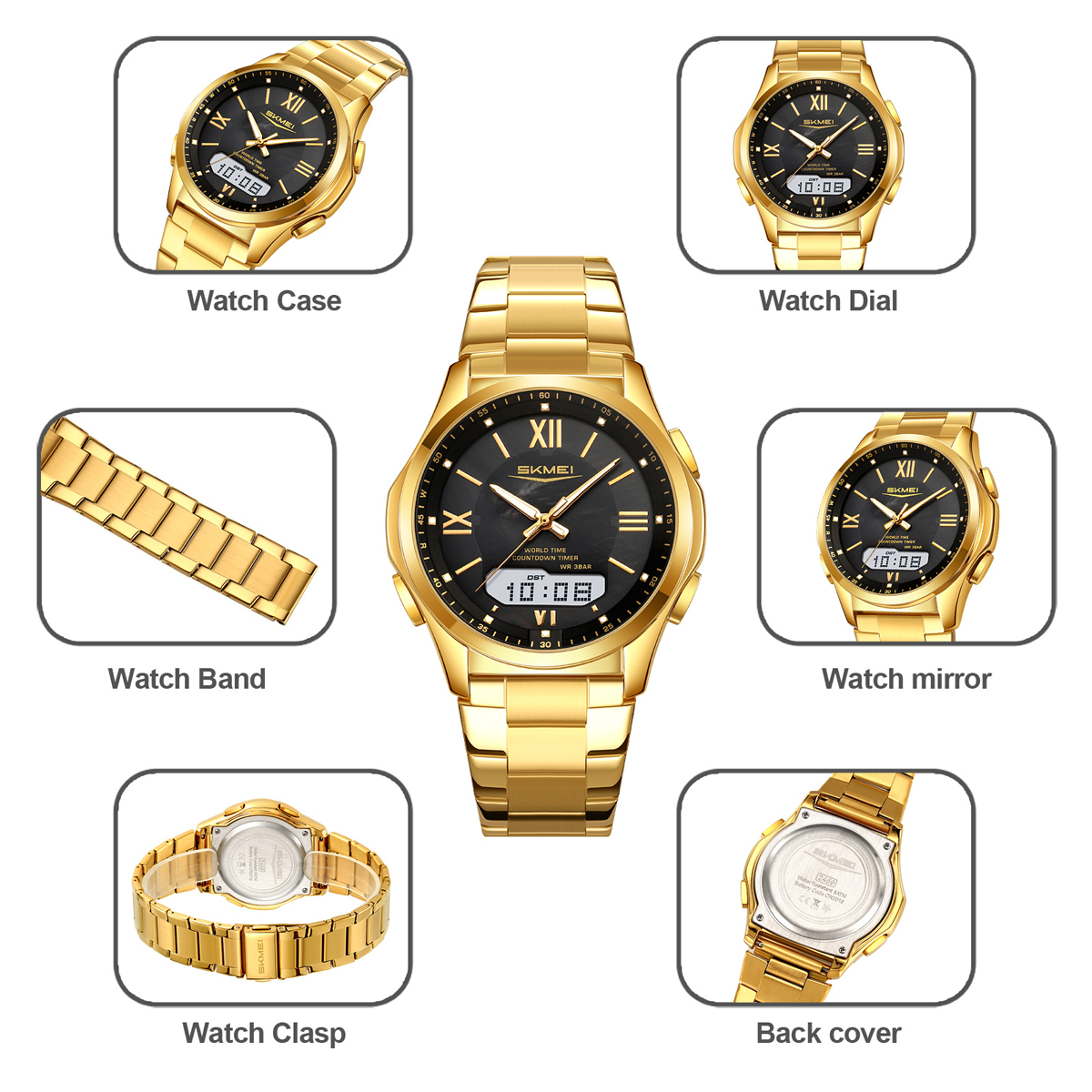 SKMEI 2459 ANGLOGUE WATCH