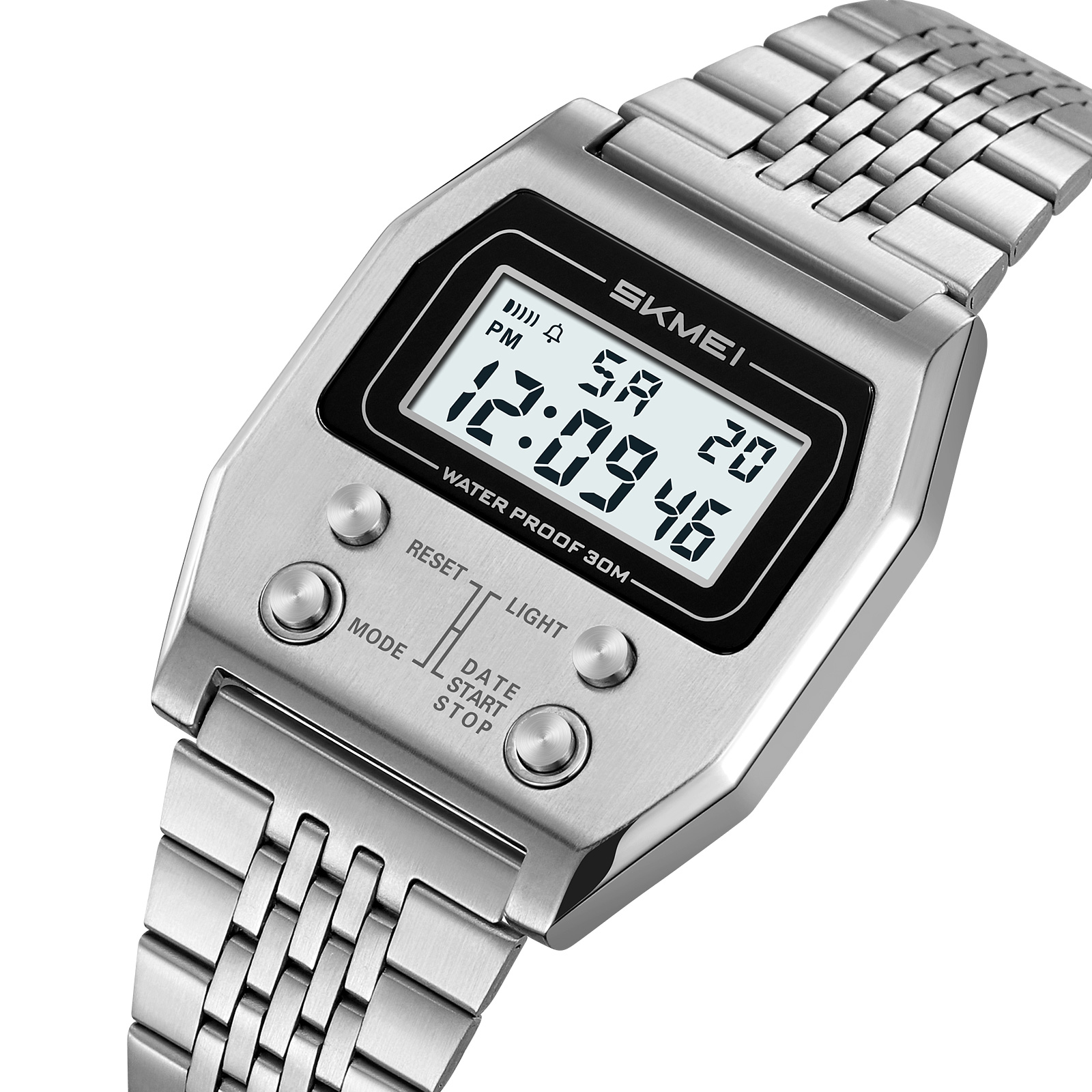 SKMEI 2460 Popular Stainless Steel Sport Watches Digital Watches China