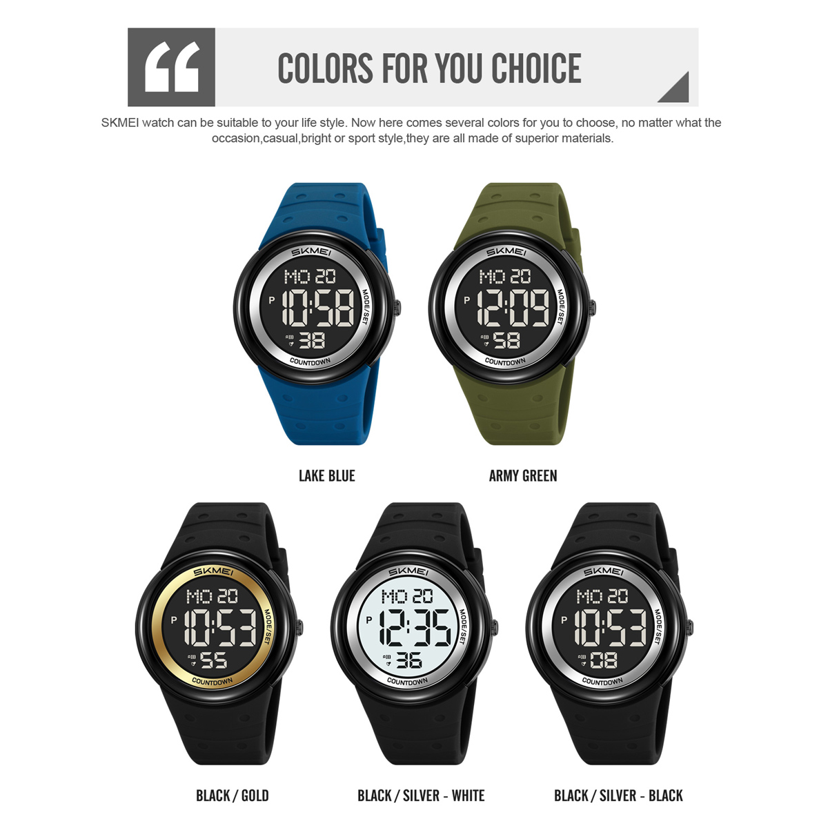 SKMEI 2462 NEW DIGITAL WATCH