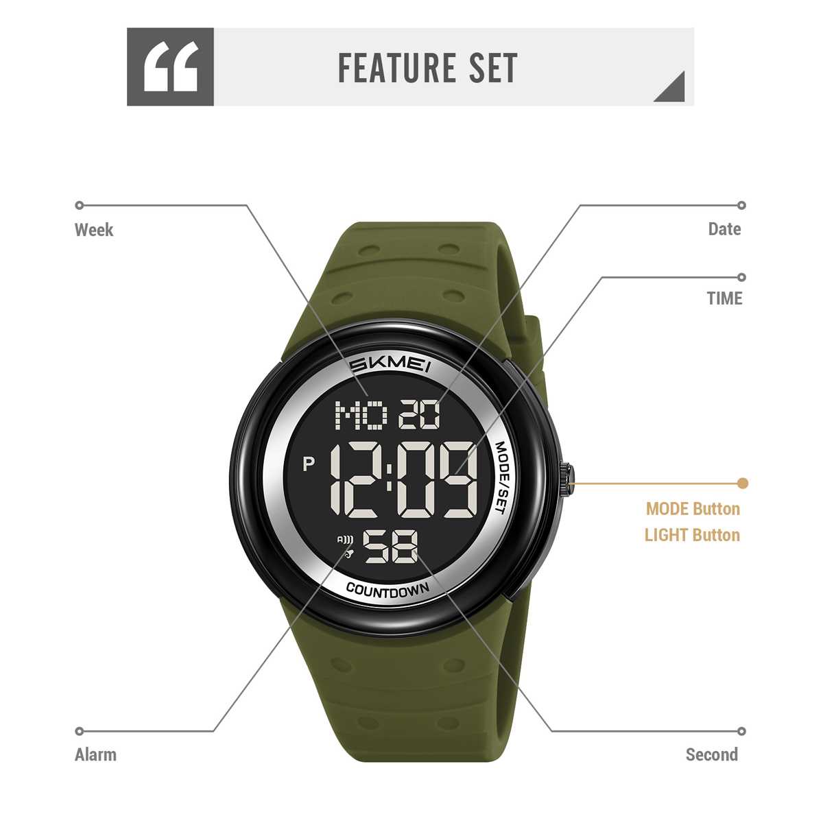 SKMEI 2462 NEW DIGITAL WATCH