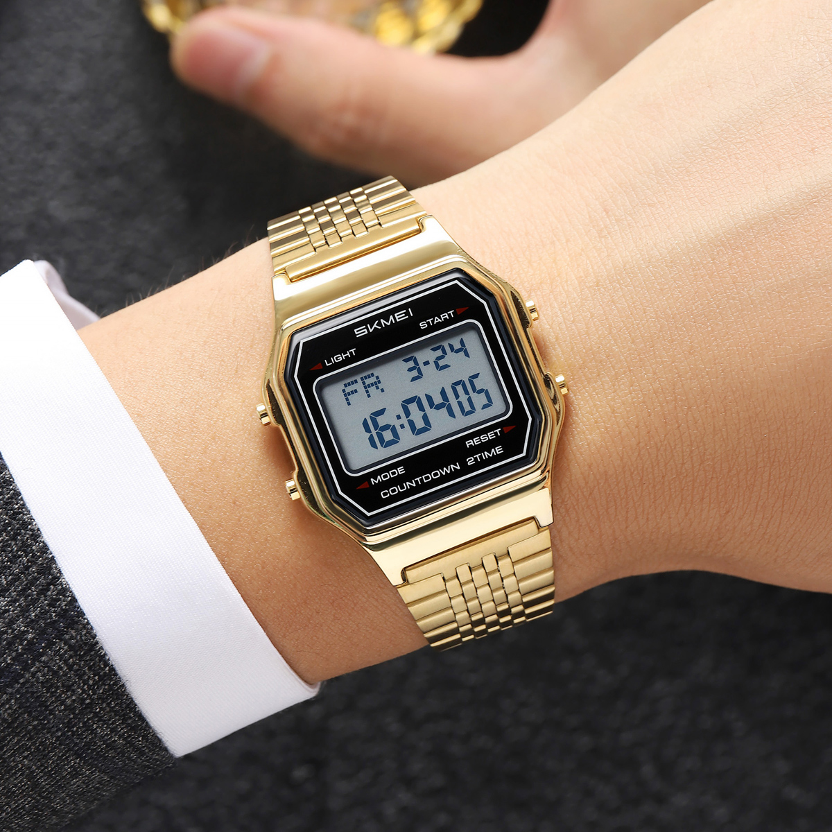 Fashion Brand SKMEI 2465 Top Quality White Style Water Resistant Digital Watch