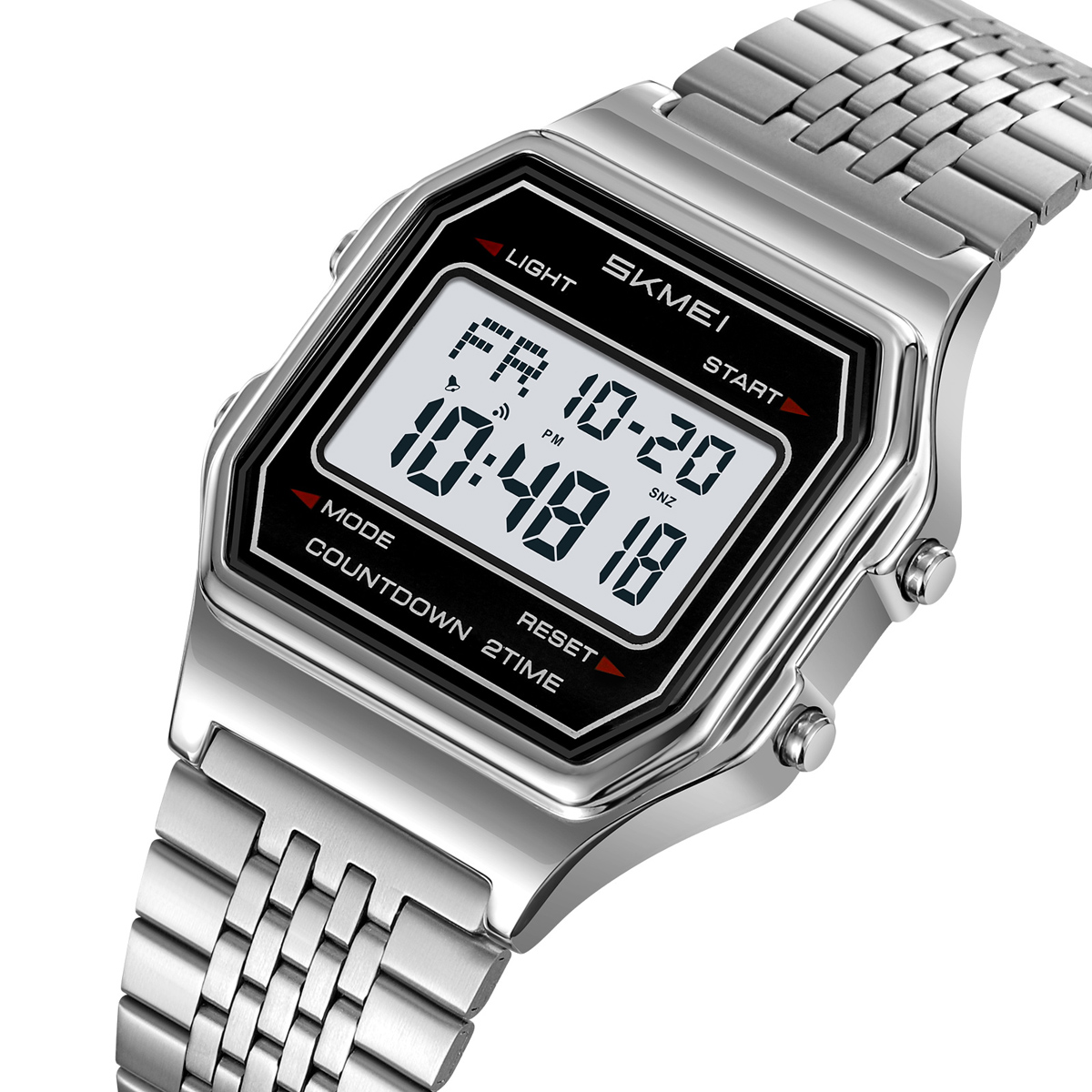 Fashion Brand SKMEI 2465 Top Quality White Style Water Resistant Digital Watch