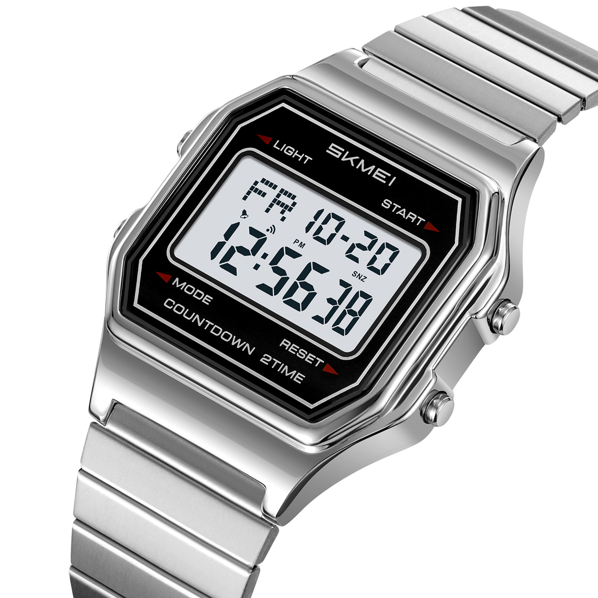 Fashion Brand SKMEI 2465 Top Quality White Style Water Resistant Digital Watch