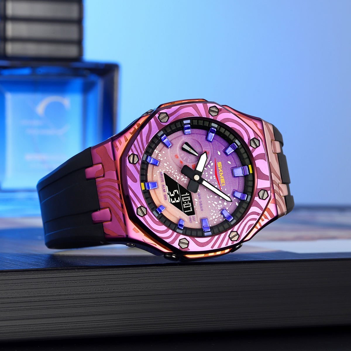 Direct Factory Skmei 2471 New Unique Design Dual Time Digital Watch 