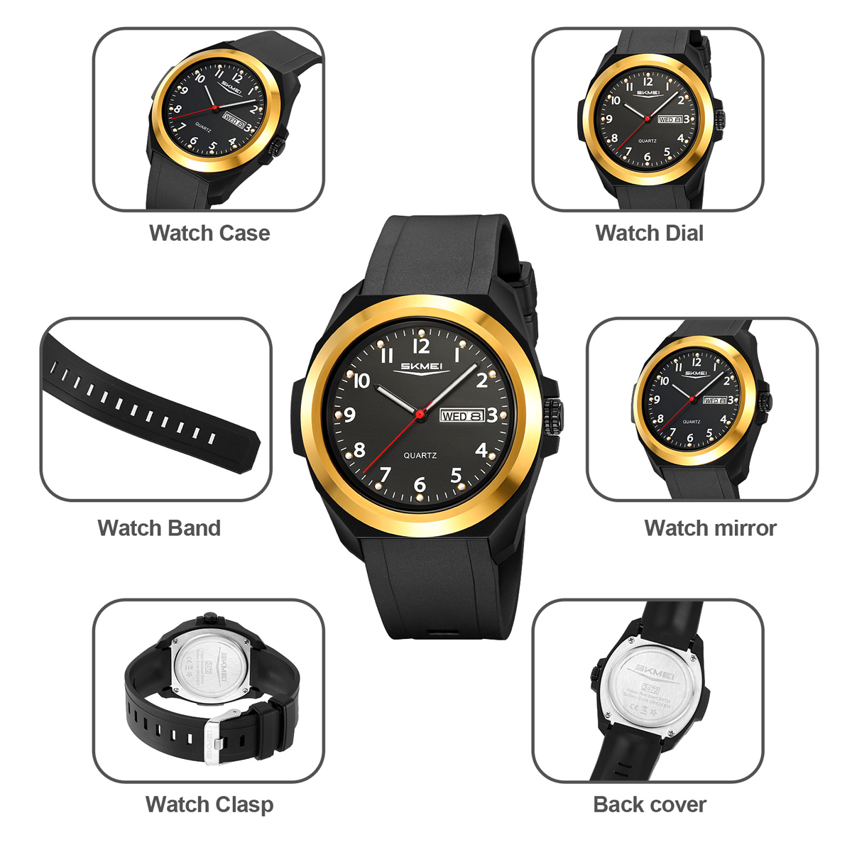 SKMEI 2472 Men's Sport Quartz Watch
