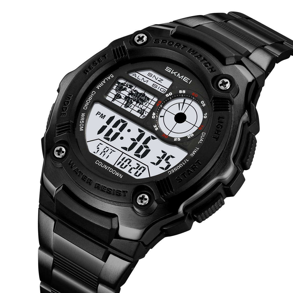 SKMEI 2473 Luxury Business Mens Digital Watch Fashion Electronic