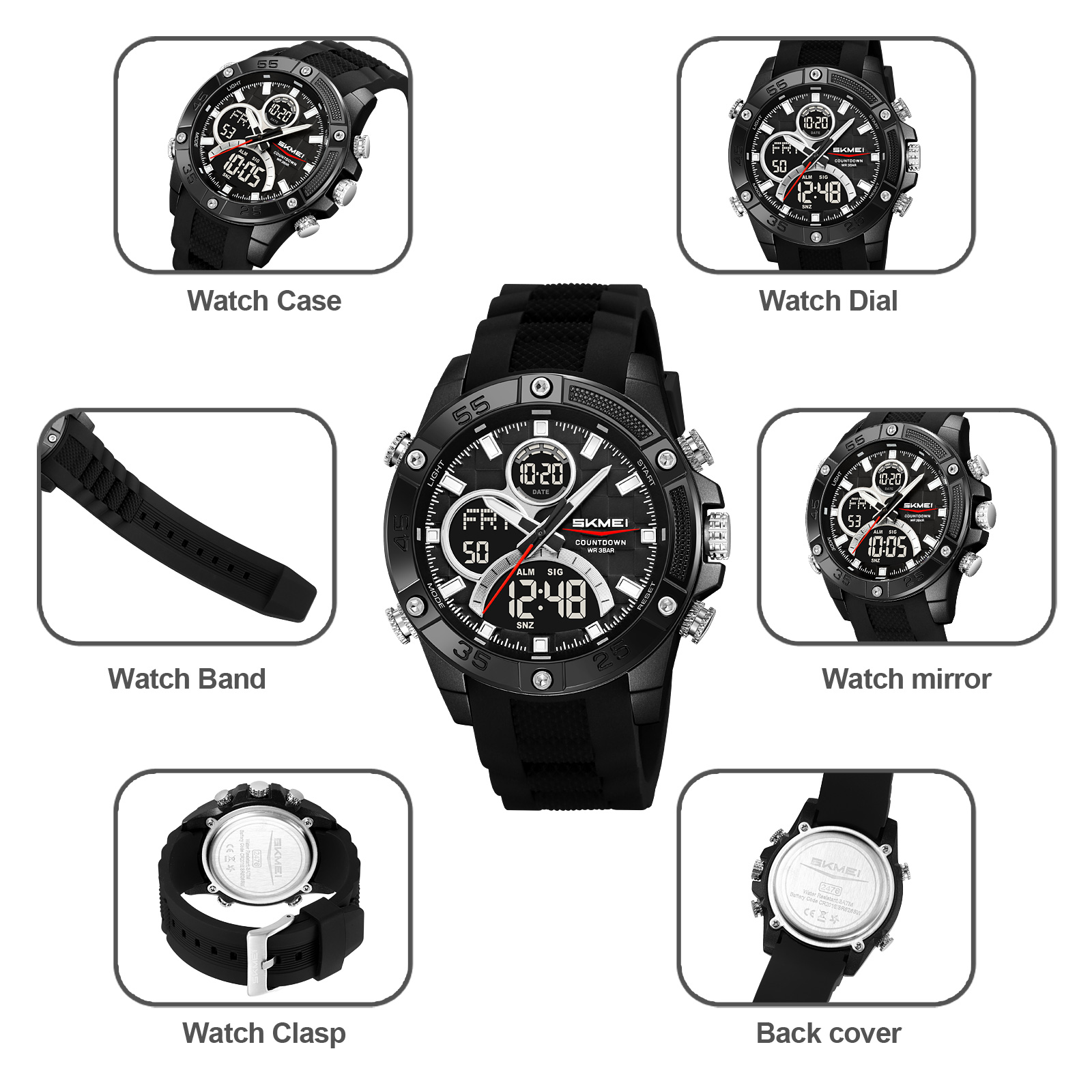 skmei 2476 analog watch men
