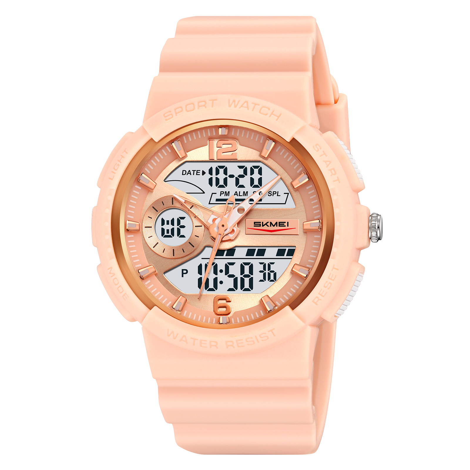 SKMEI 2477 Female Waterproof Chronograph Design Analog Digital Watches 