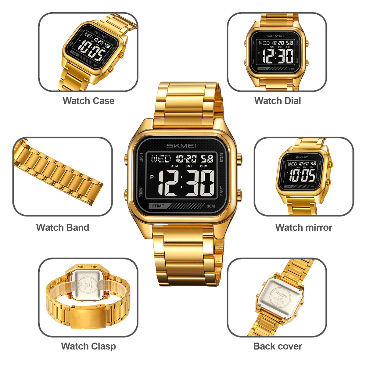  Skmei 2478 Sport Digital Watch Waterproof 30 Meters Wristwatch