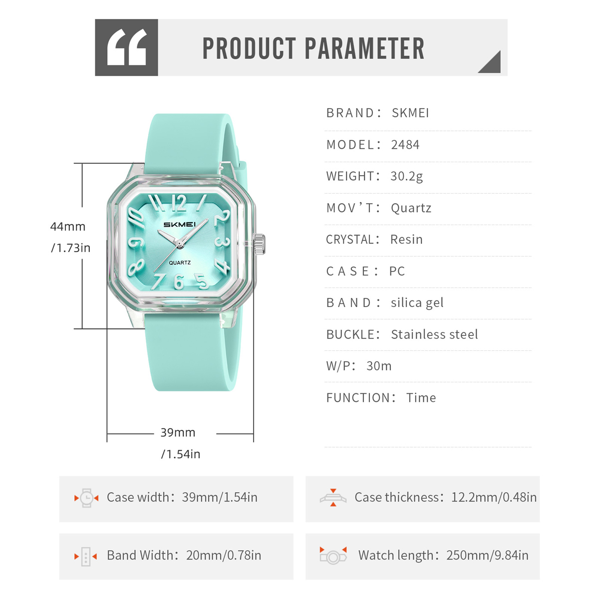 Skmei 2484 Watch Logo Custom