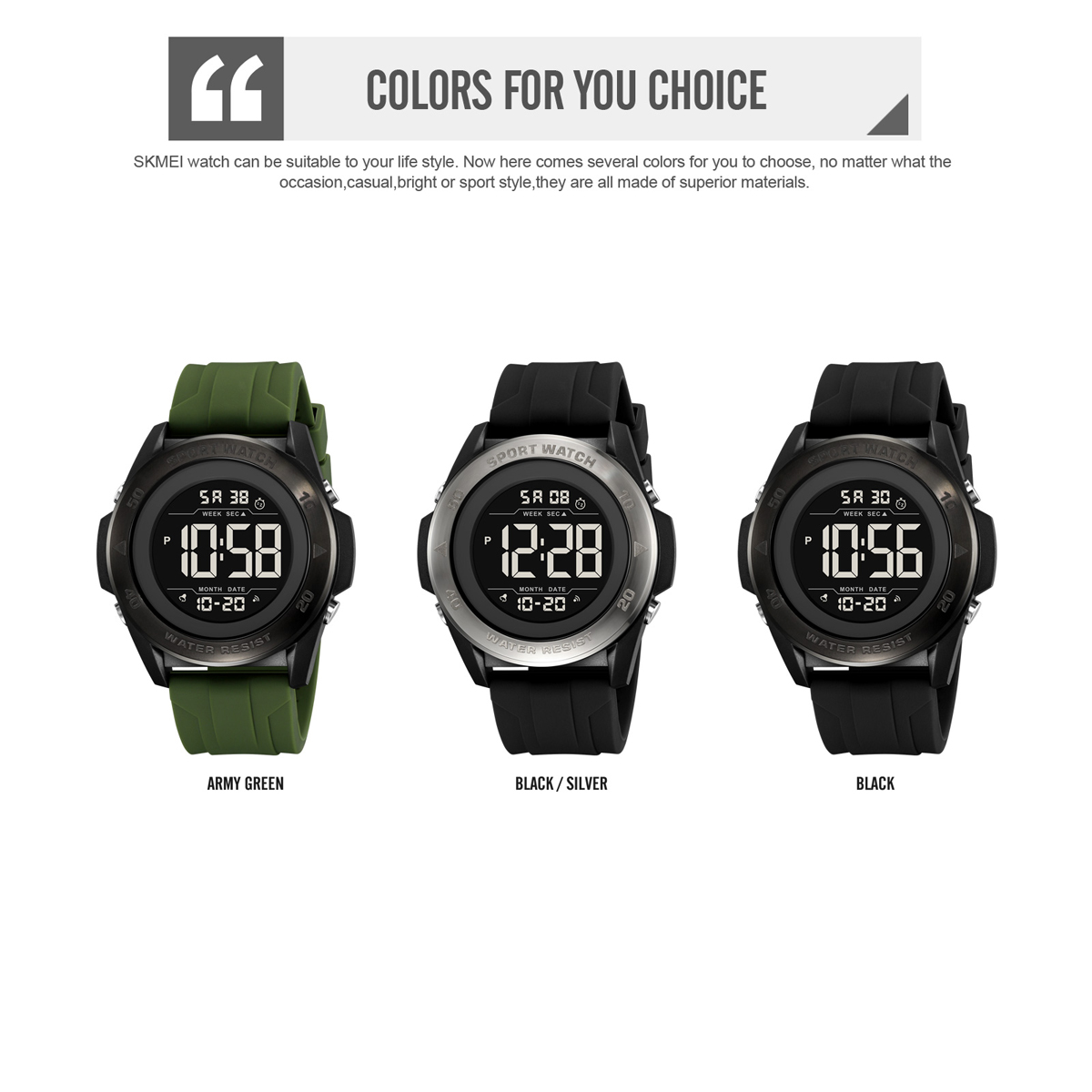 Skmei Original Factory Men's Model 2485 Sport Digital Black Classic Watch